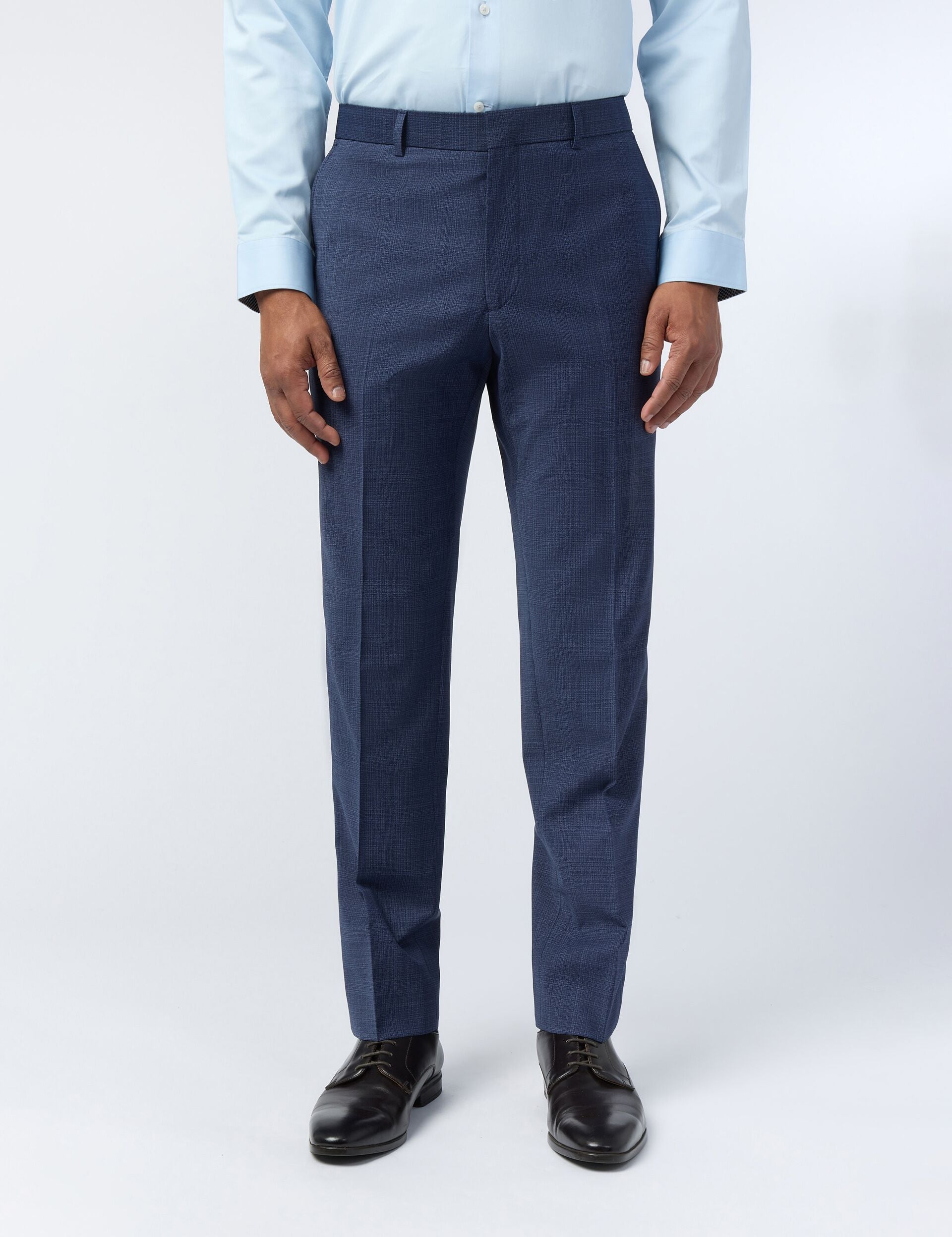 Ted Baker Foylet Micro Check Performance Slim Suit Trousers