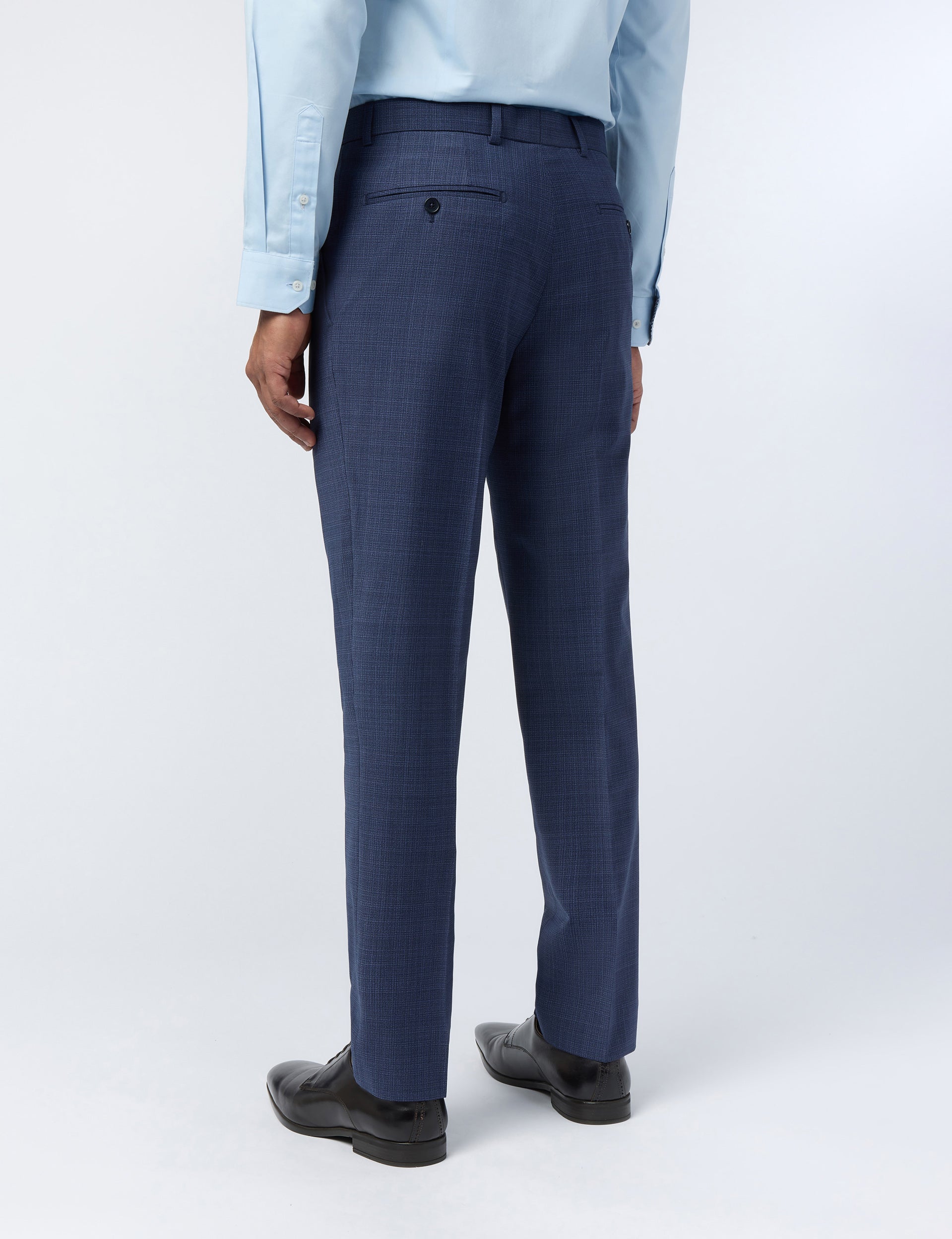 Ted Baker Foylet Micro Check Performance Slim Suit Trousers