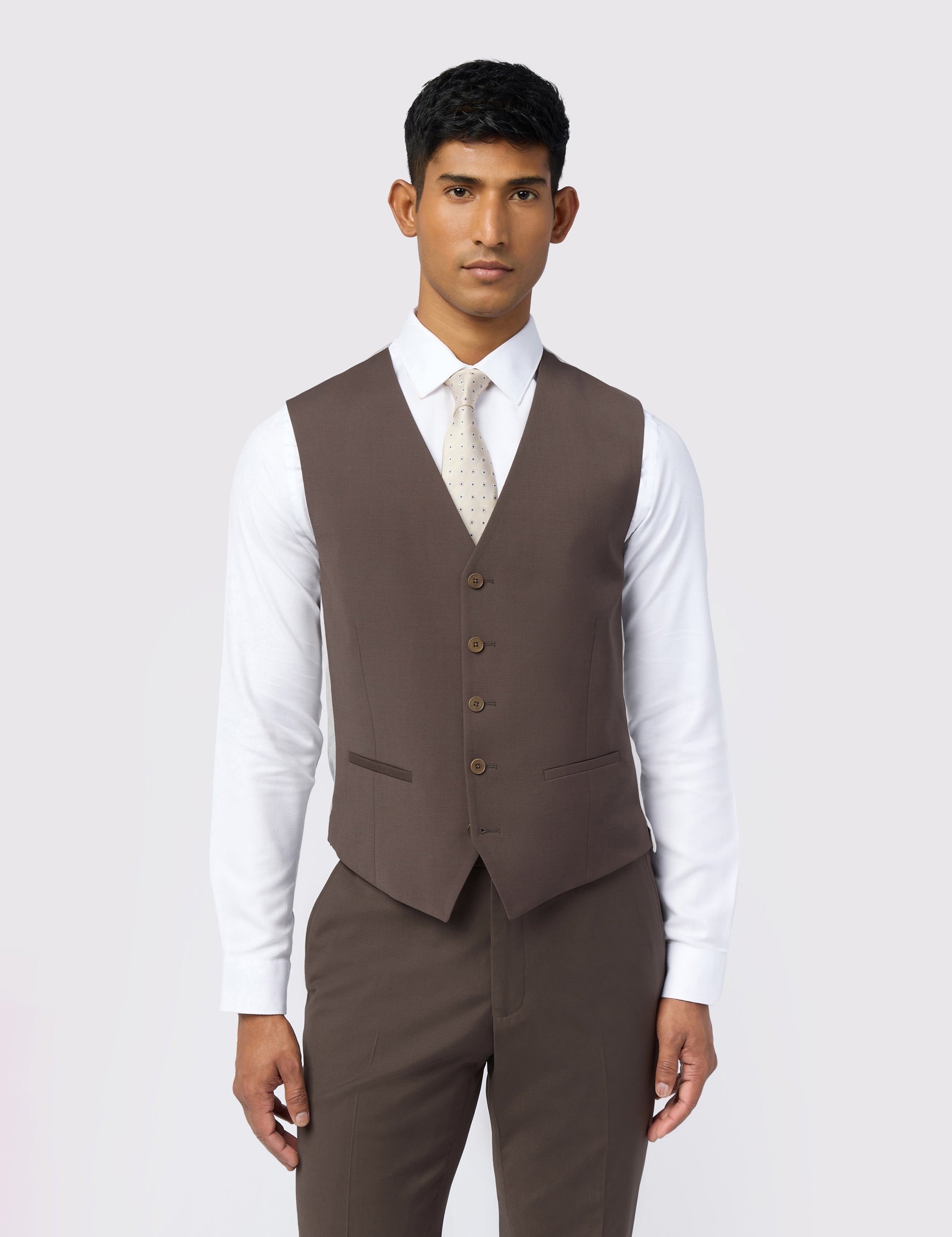 Ted Baker Freethw Tonic Wool Rich Slim Suit Waistcoat