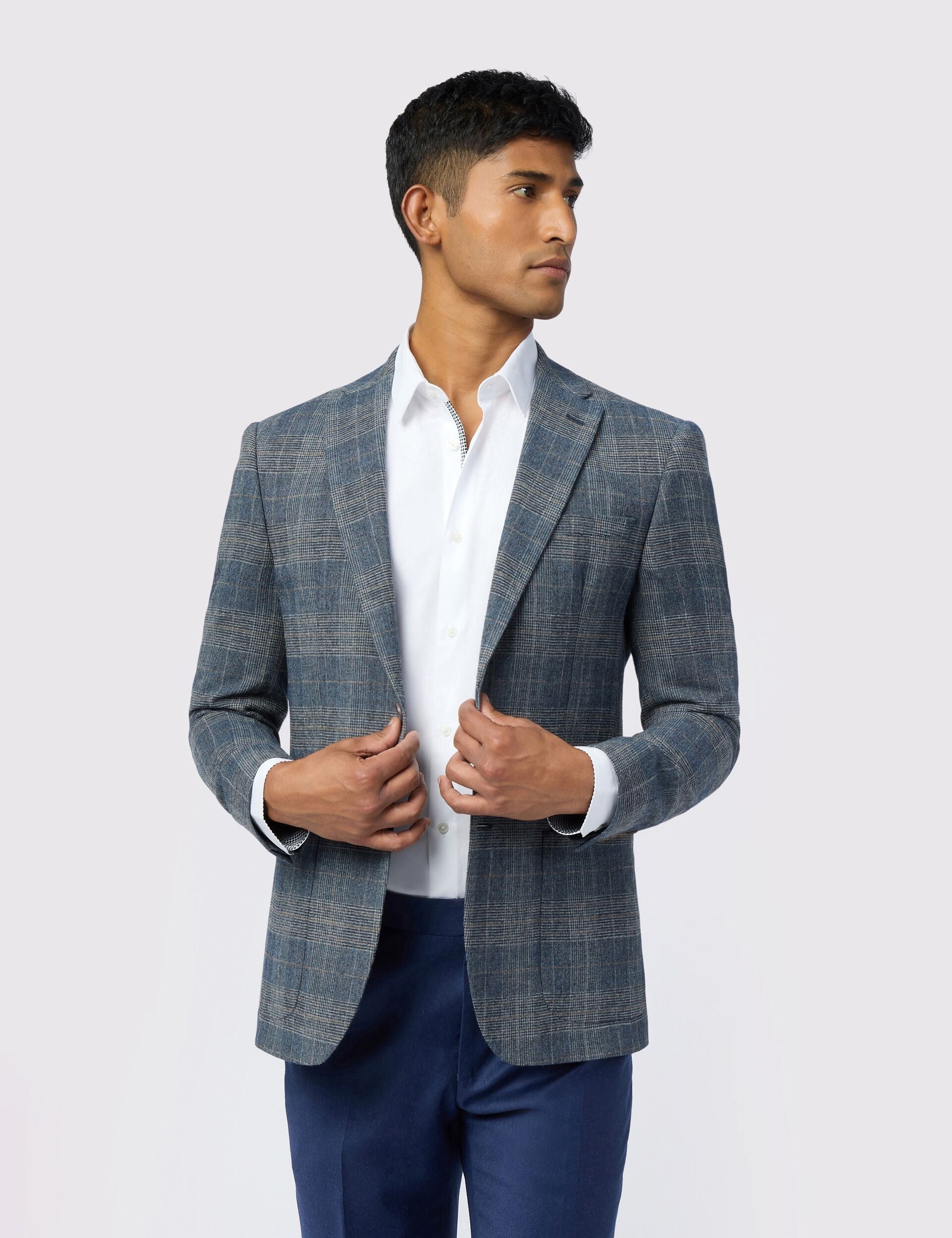 Ted Baker Galvinj Glen Check Wool Rich Slim Fit Blazer
