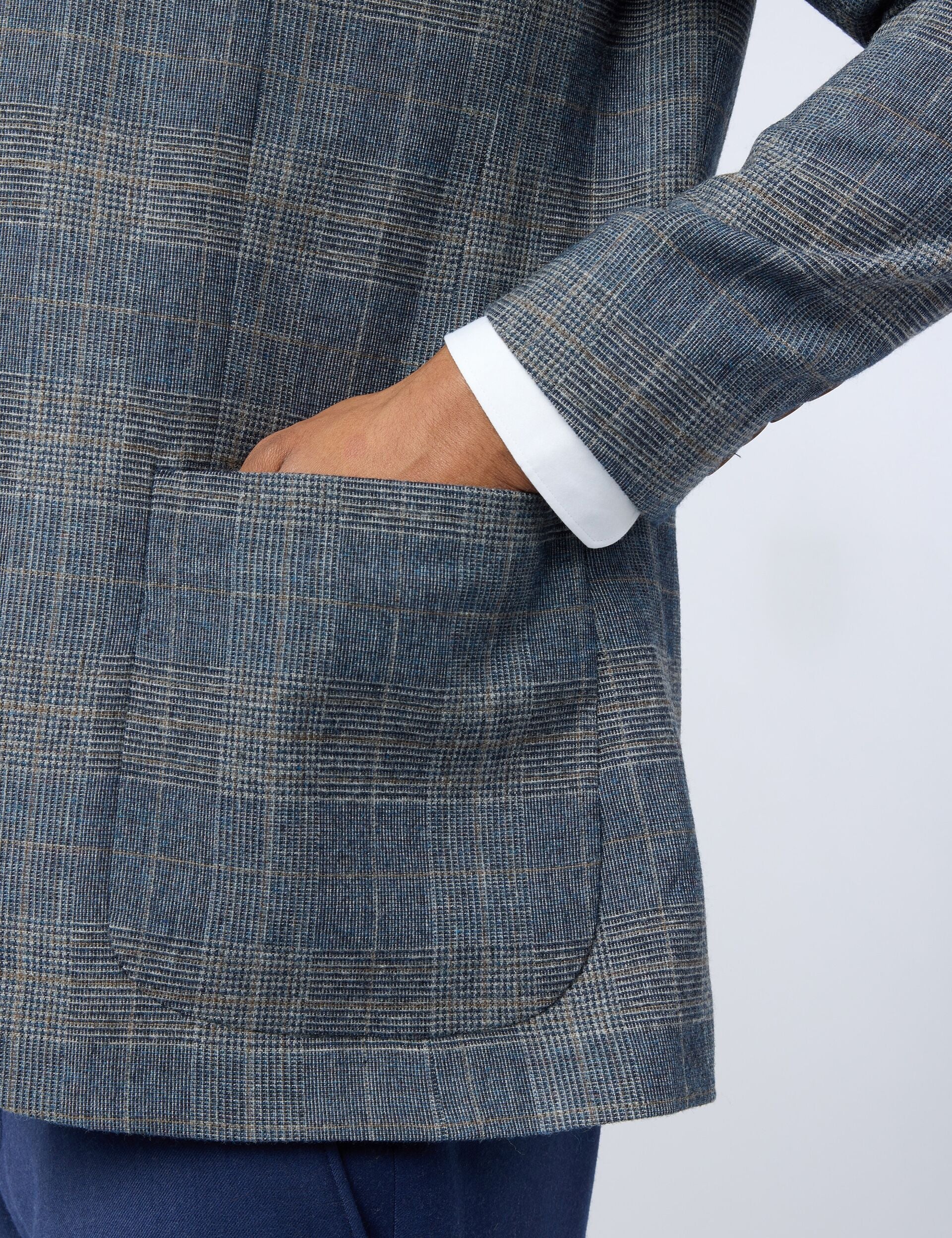 Ted Baker Galvinj Glen Check Wool Rich Slim Fit Blazer
