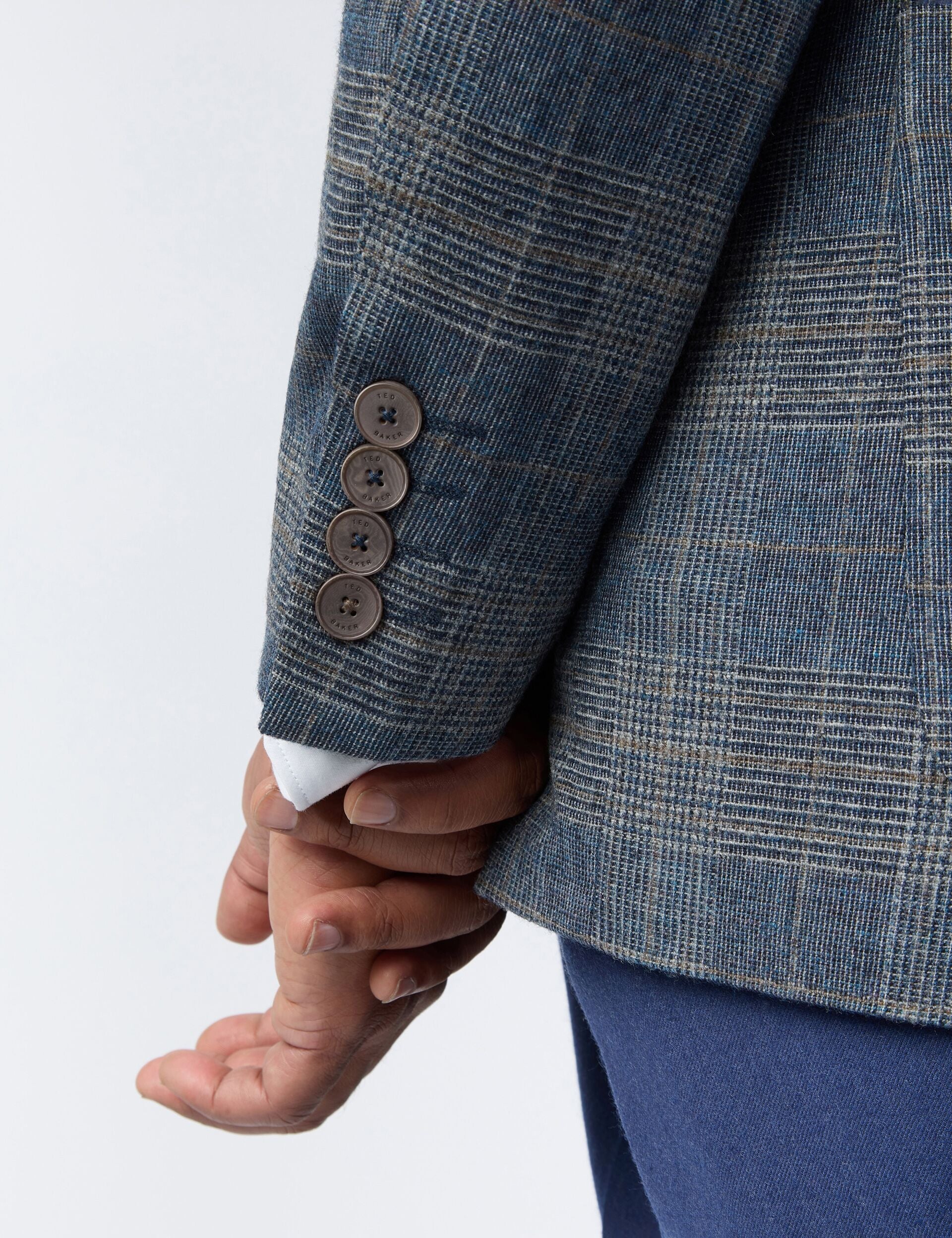 Ted Baker Galvinj Glen Check Wool Rich Slim Fit Blazer