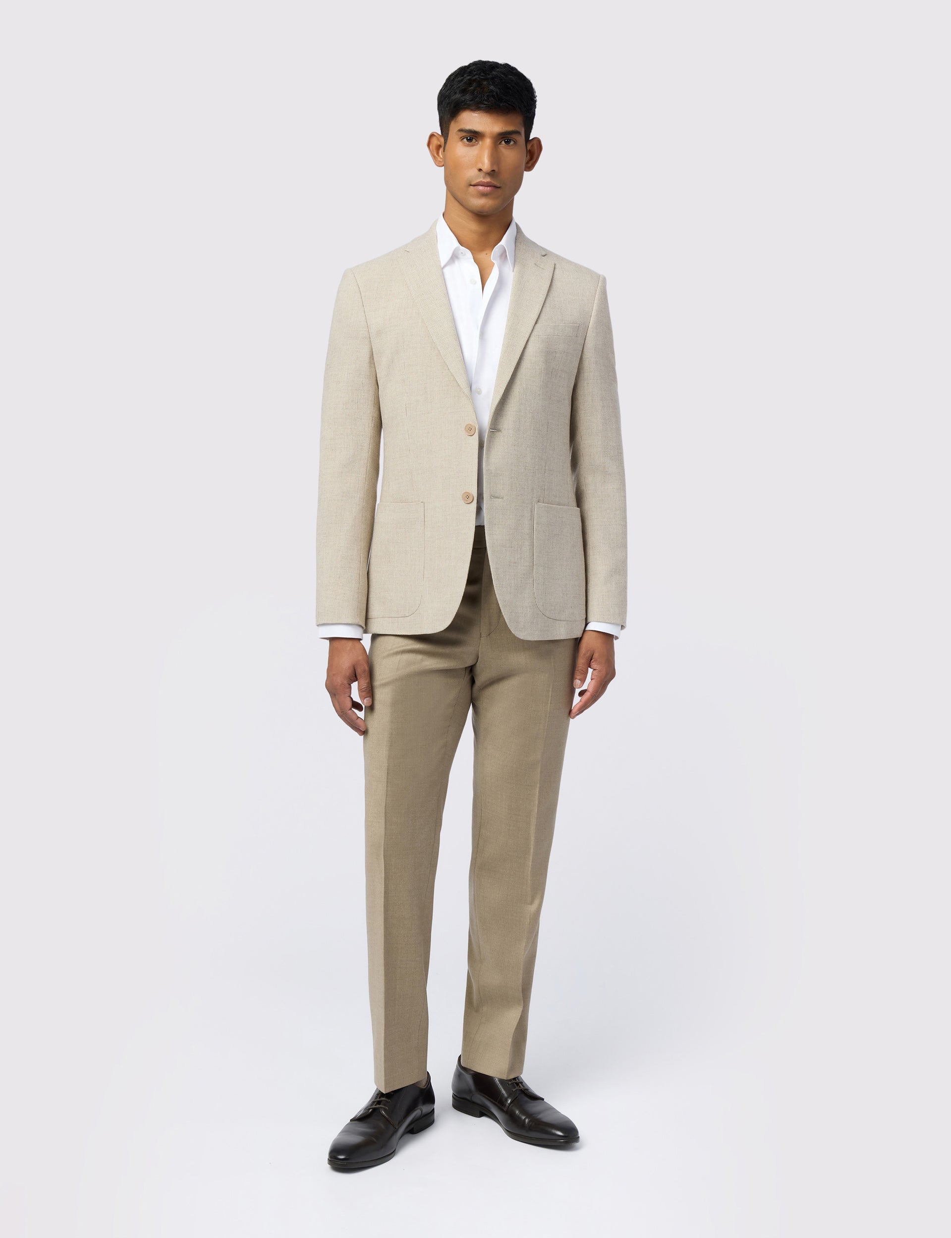 Ted Baker Monroj Micro Check Wool Rich Slim Fit Blazer