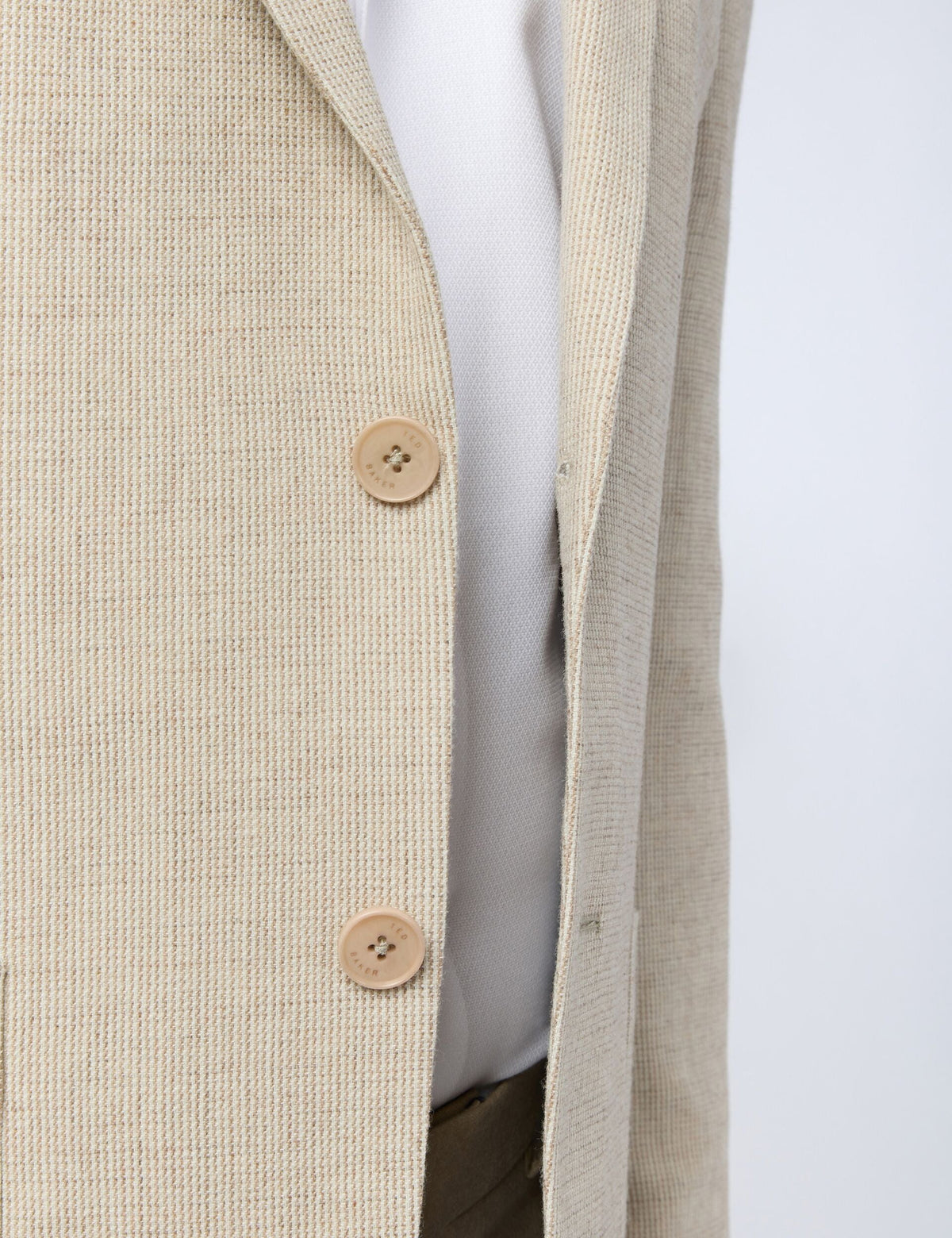 Ted Baker Monroj Micro Check Wool Rich Slim Fit Blazer