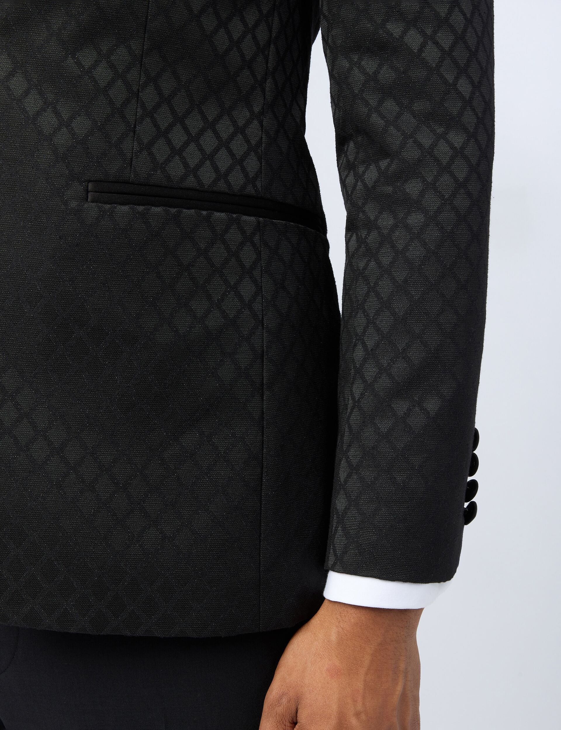 Ted Baker Sabinej Diamond Jacquard Slim Evening Jacket