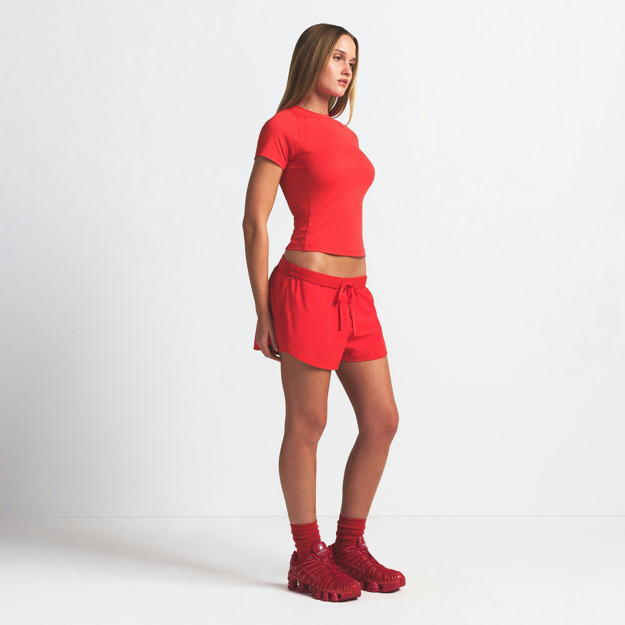 Skims Nikeskims Woven Nylon 2.5" Runner Short Ruby