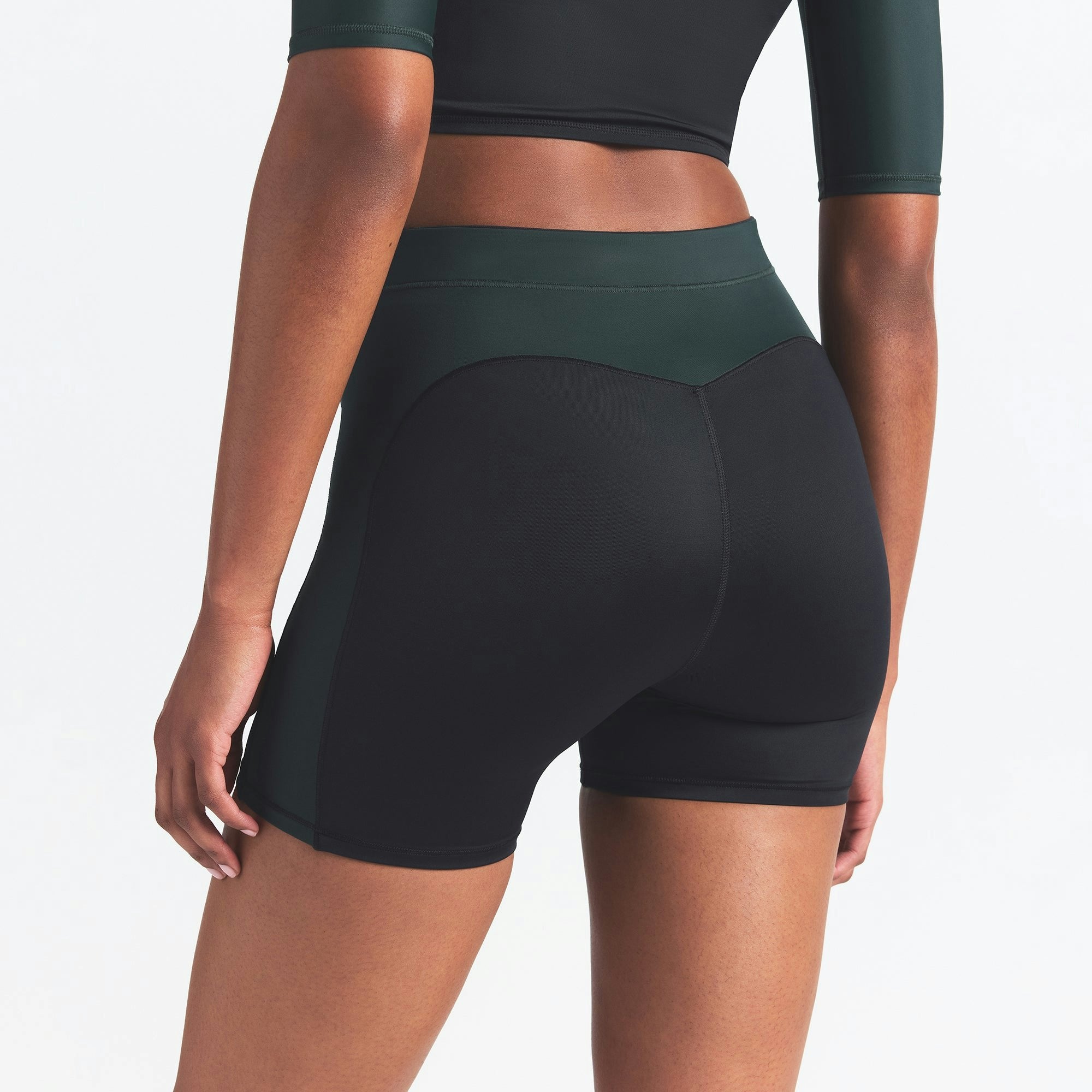 Skims Nikeskims Shine 5" Biker Short Obsidian And Dark Teal