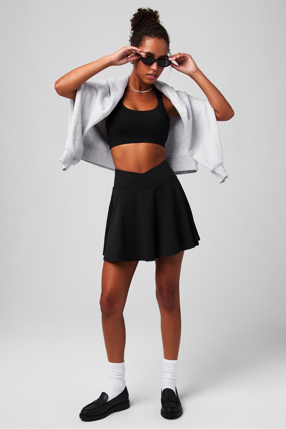 Fabletics Crossover Flounce Skirt Classic Mini