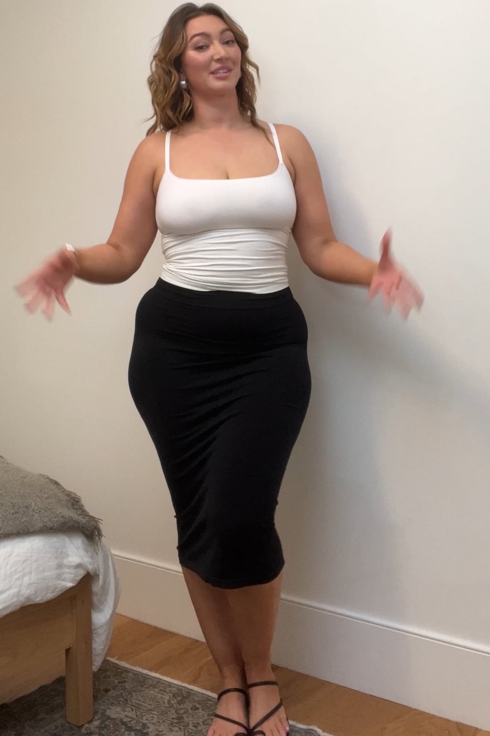Fabletics Smooth As Hell Shaping Midi Skirt