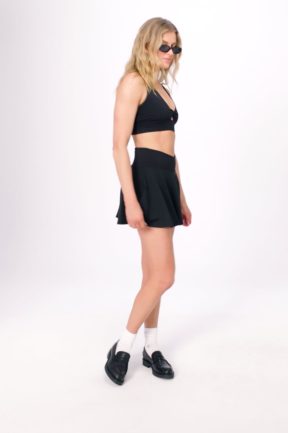 Fabletics Crossover Flounce Skirt Ultra Mini