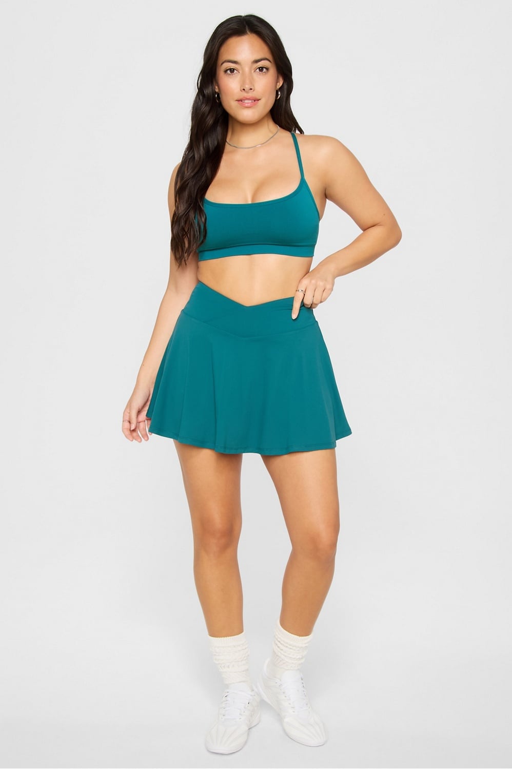 Fabletics Crossover Flounce Skirt Ultra Mini