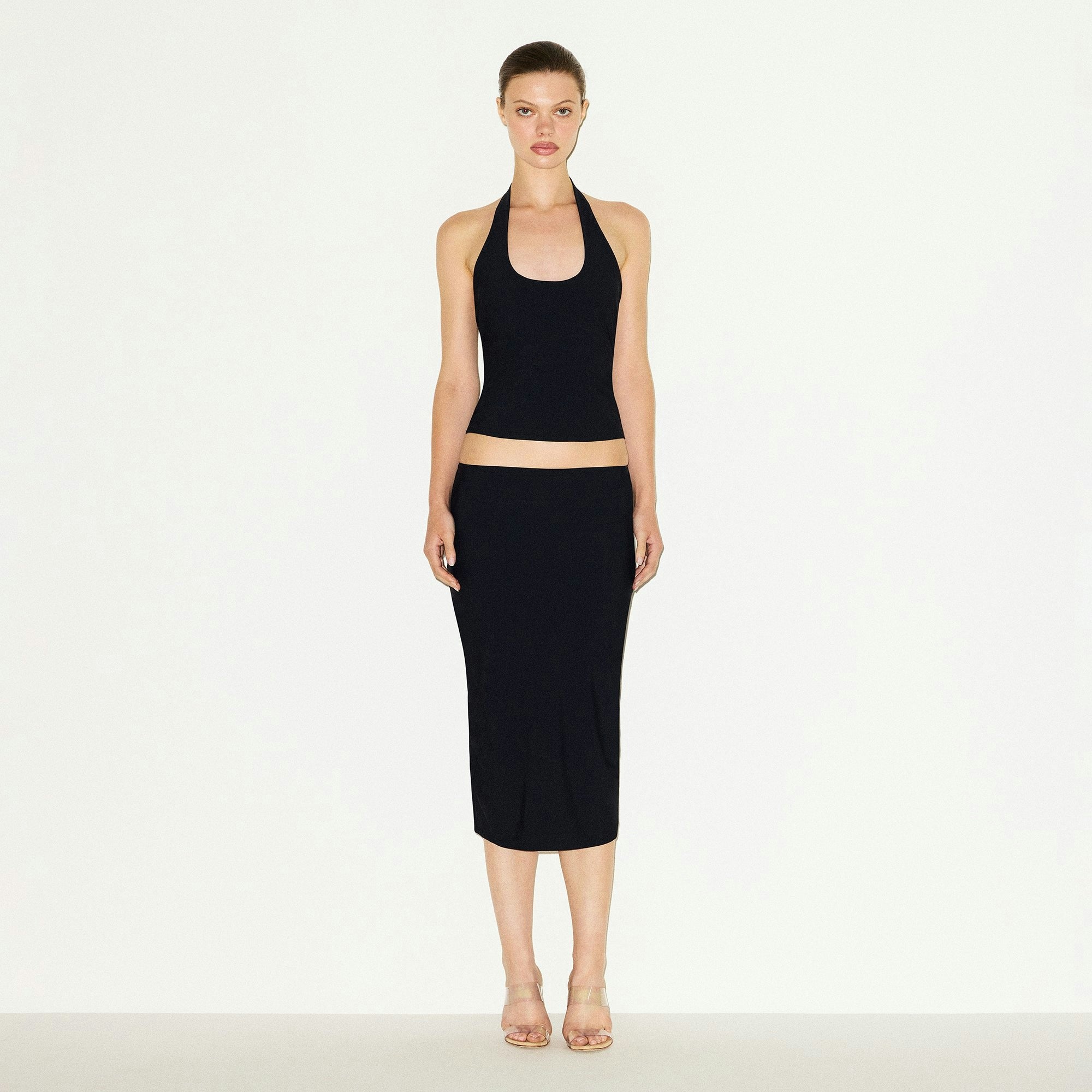 CLING MATTE MIDI SKIRT