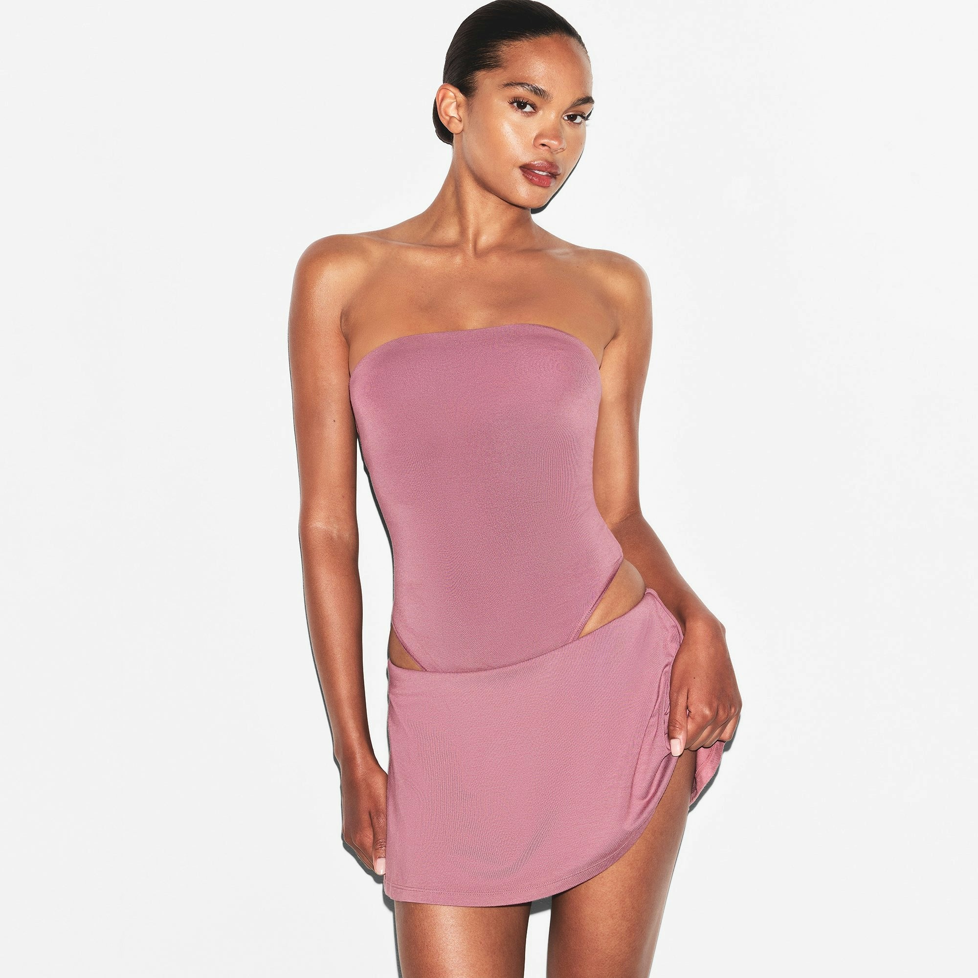 Skims Smooth Layers Mini Skort Redwood