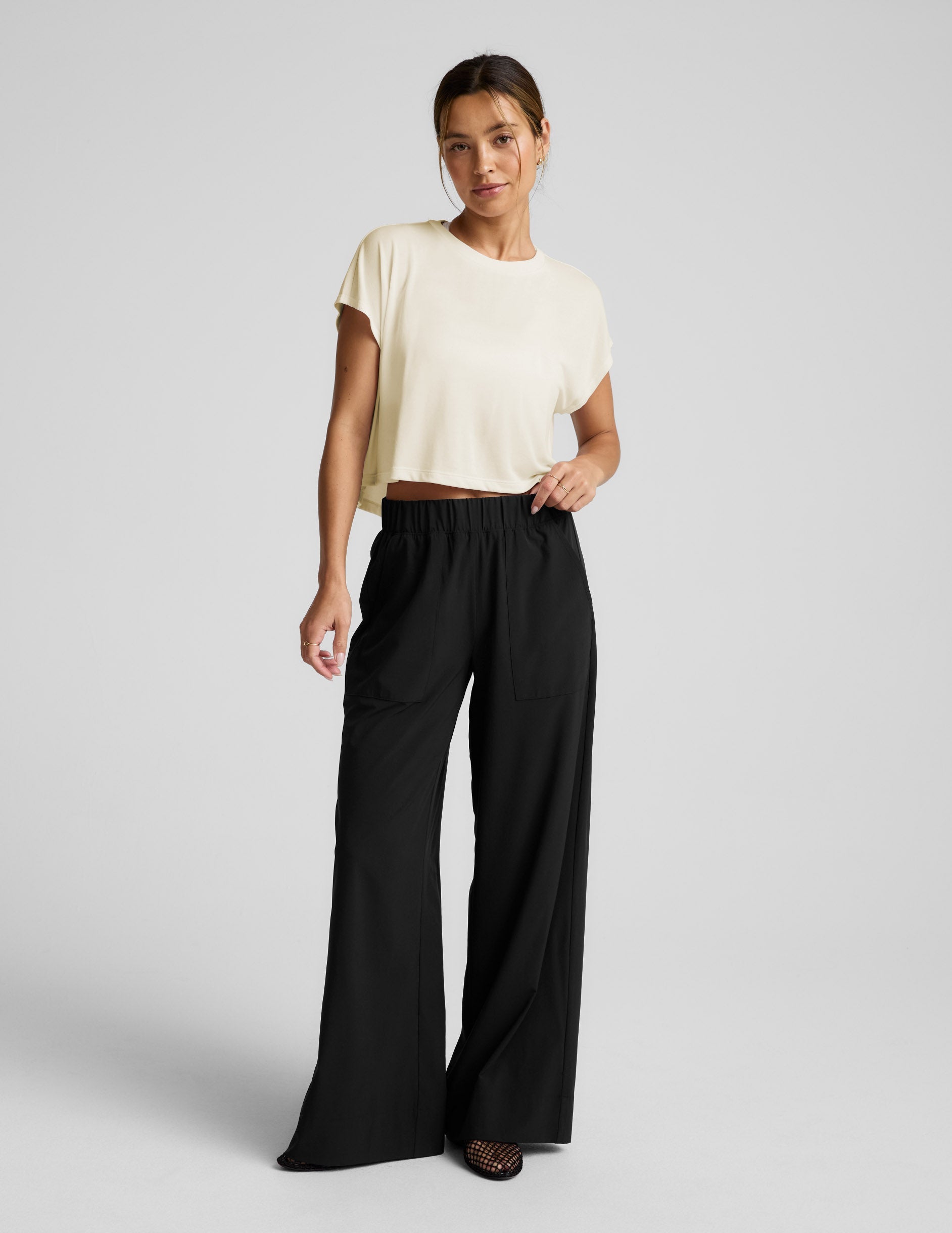 Beyond Yoga Studio Luxe Cropped Tee Women's