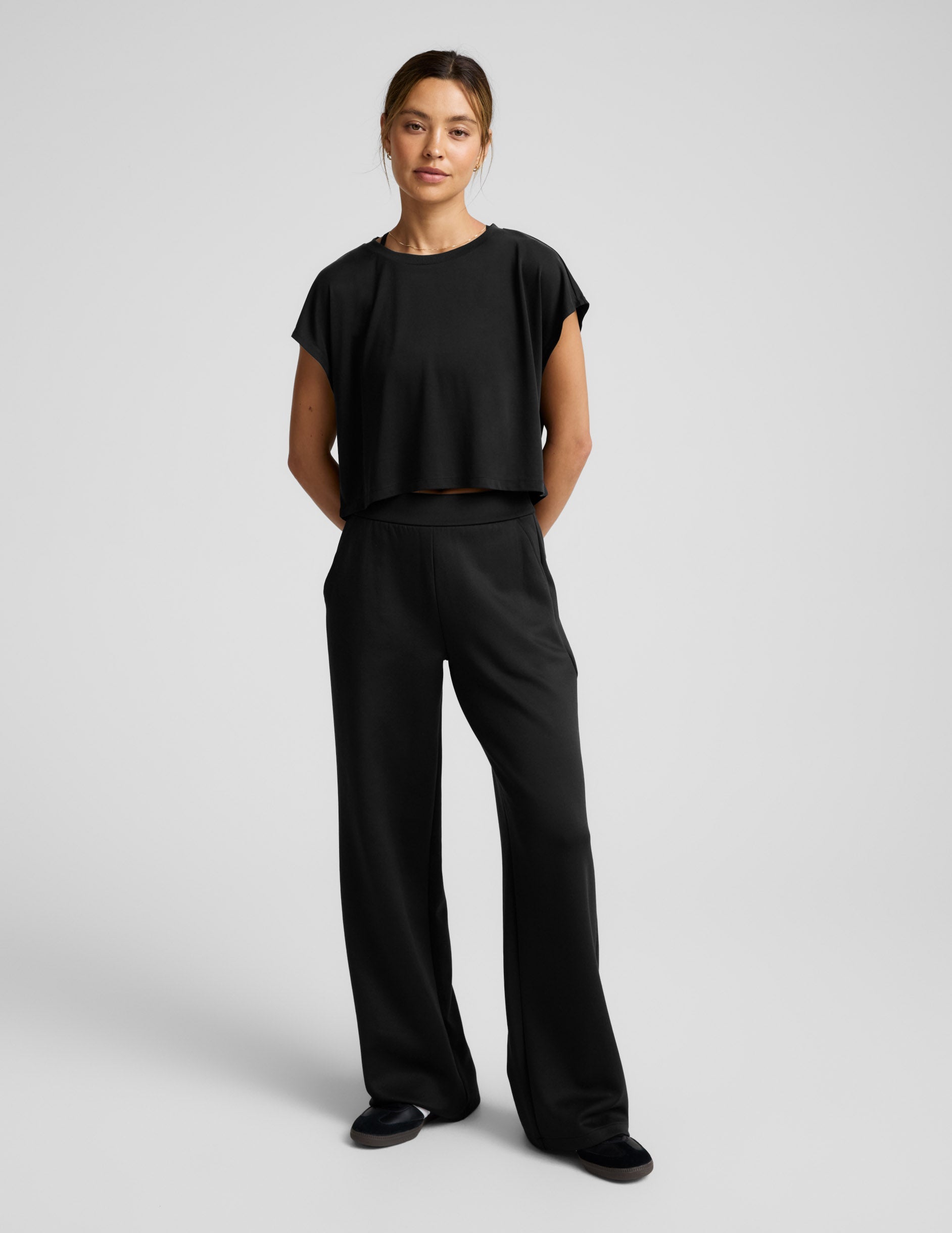 Beyond Yoga Studio Luxe Cropped Tee Women's