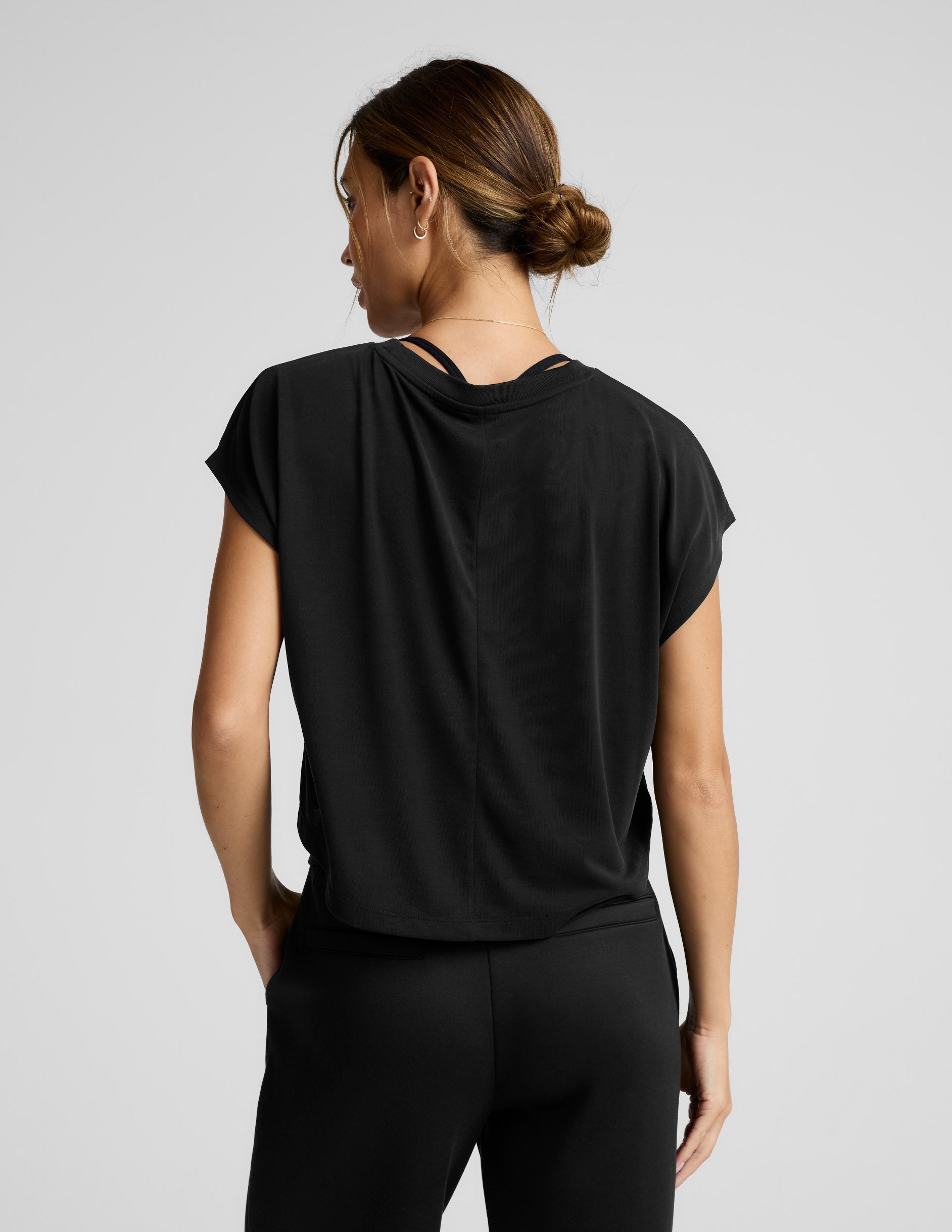 Beyond Yoga Studio Luxe Cropped Tee Women's