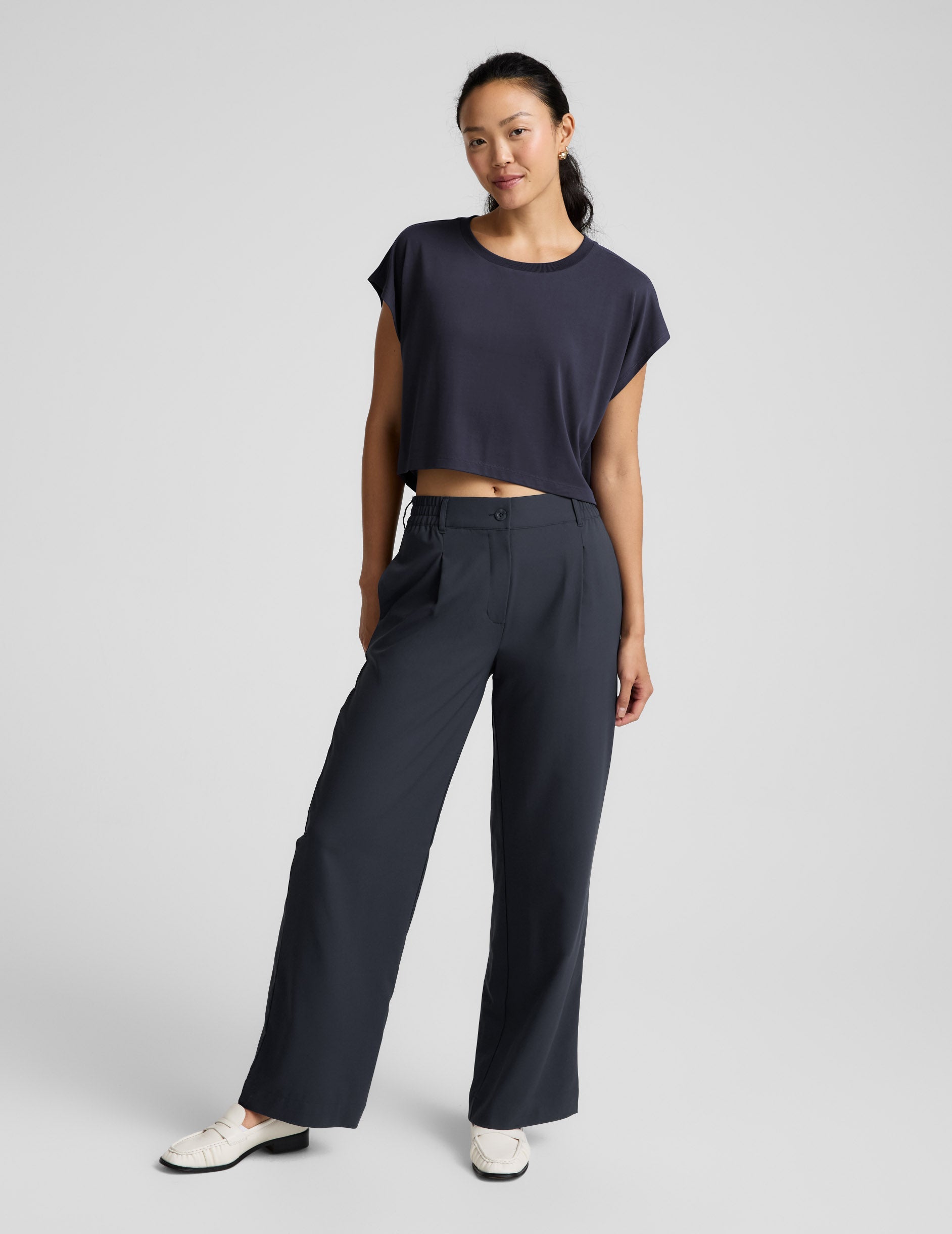 Beyond Yoga Studio Luxe Cropped Tee Women's