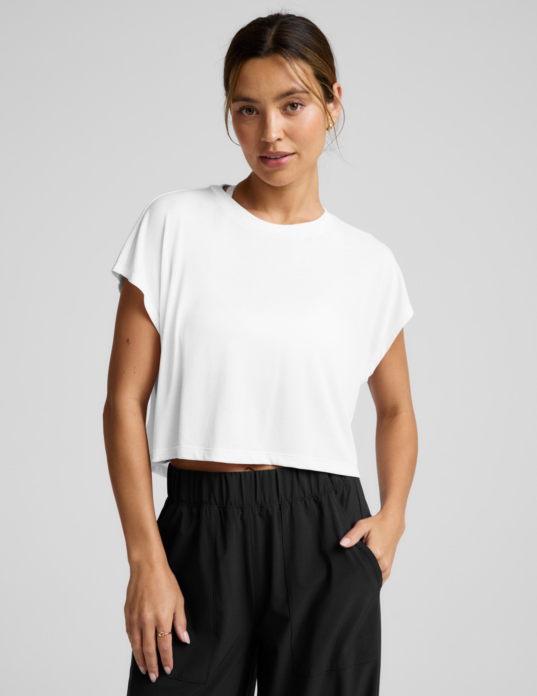 Beyond Yoga Studio Luxe Cropped Tee Women's