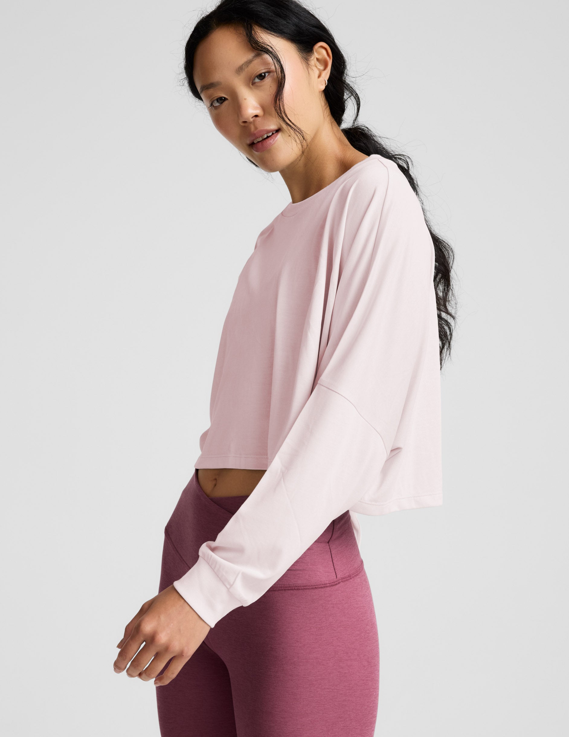 Beyond Yoga Studio Luxe Cropped Long Sleeve Tee Women's