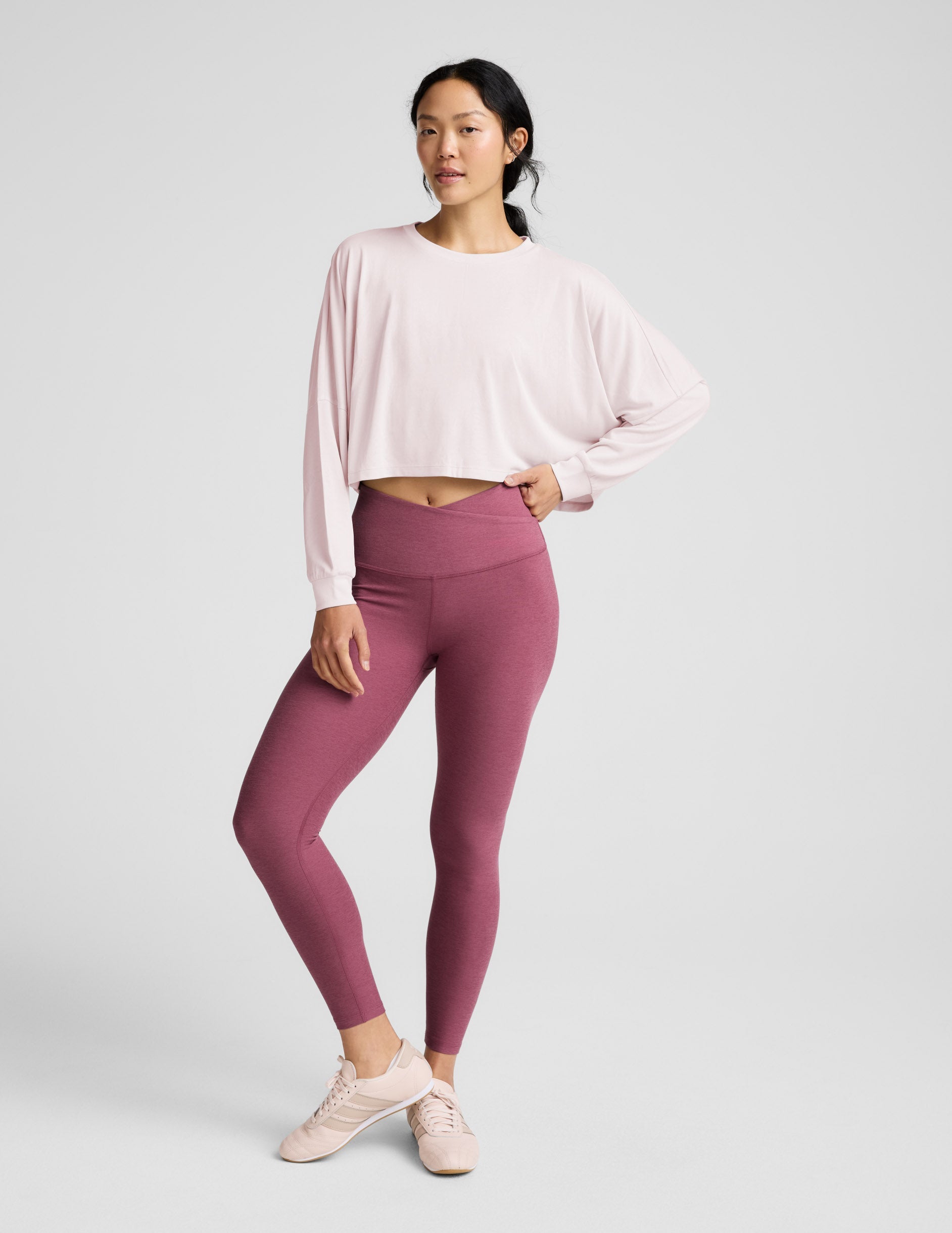 Beyond Yoga Studio Luxe Cropped Long Sleeve Tee Women's