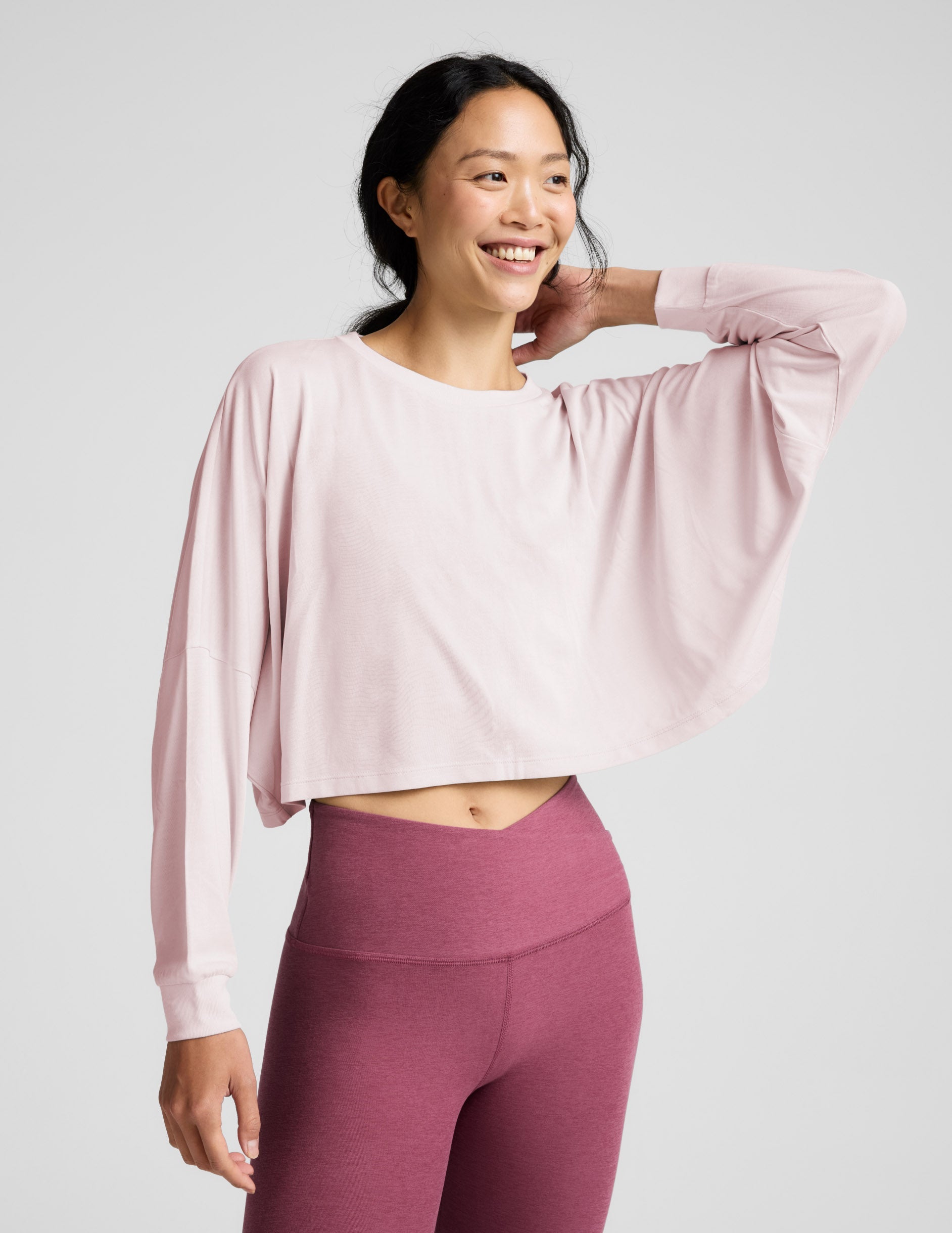 Beyond Yoga Studio Luxe Cropped Long Sleeve Tee Women's