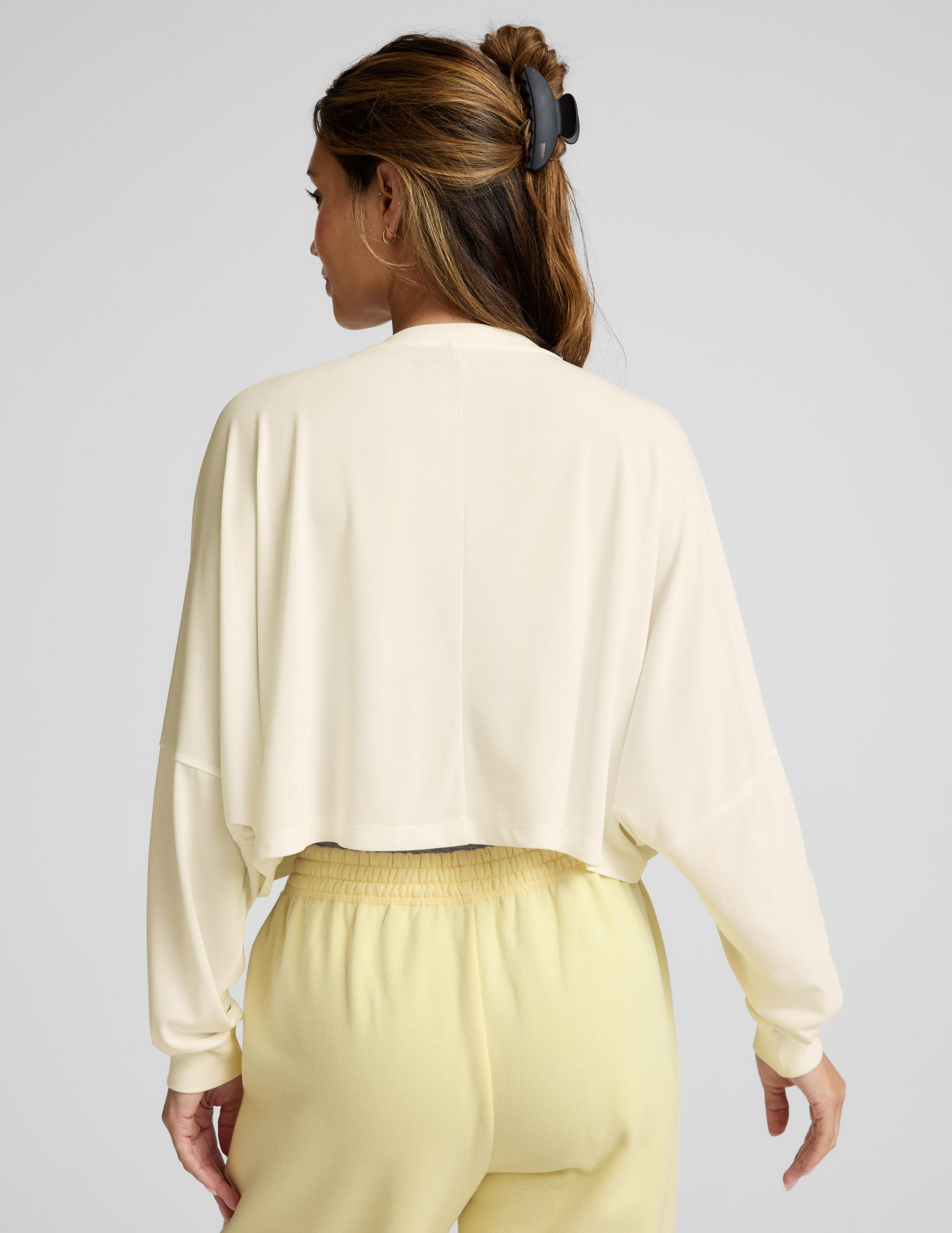 Beyond Yoga Studio Luxe Cropped Long Sleeve Tee Women's