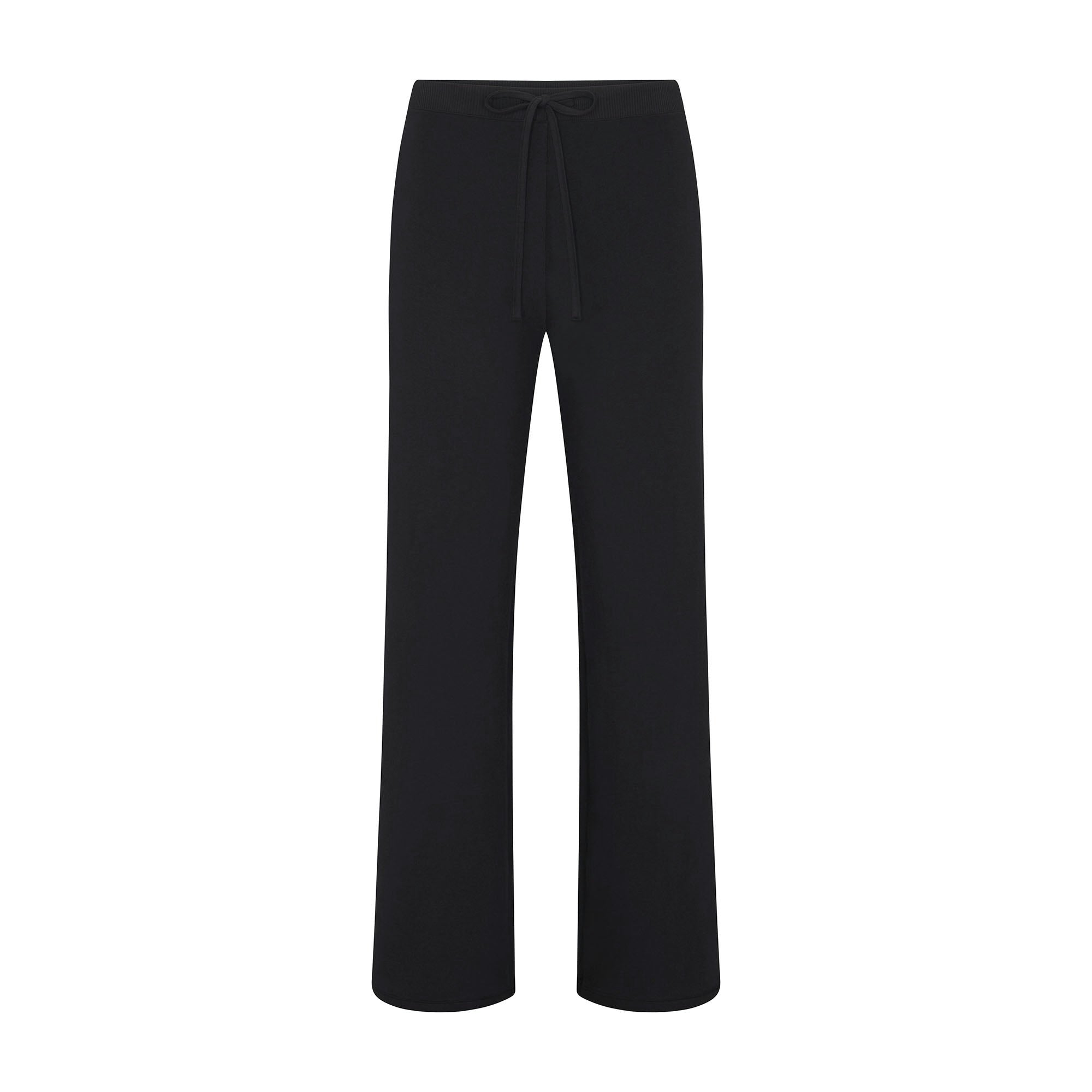 Skims Cotton Jersey Straight Leg Pant Soot
