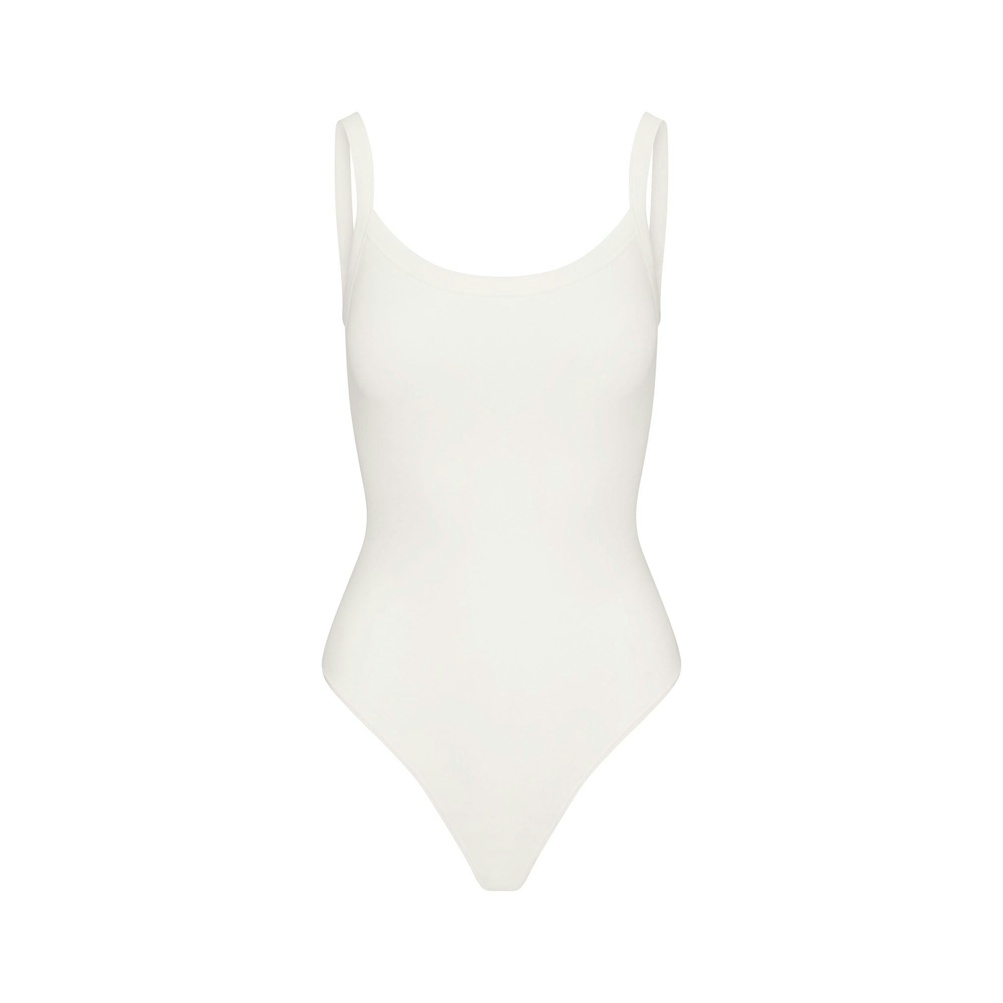 COTTON JERSEY SCOOP NECK BODYSUIT