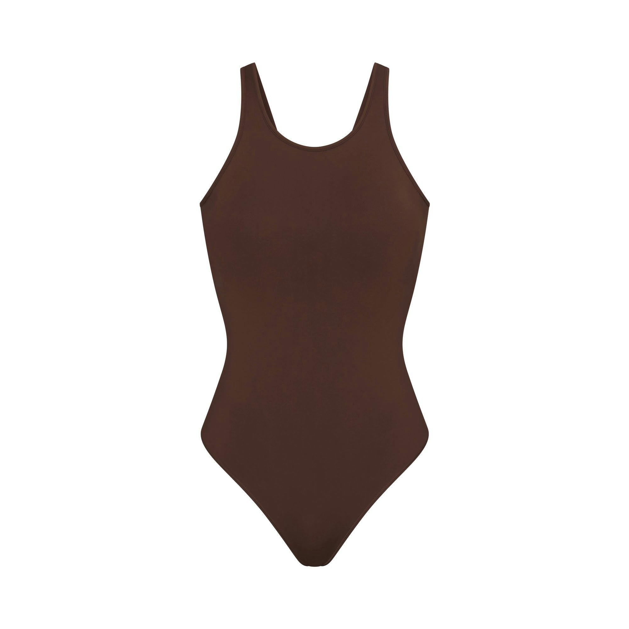 Skims Soft Smoothing Seamless Padded Bodysuit Cocoa