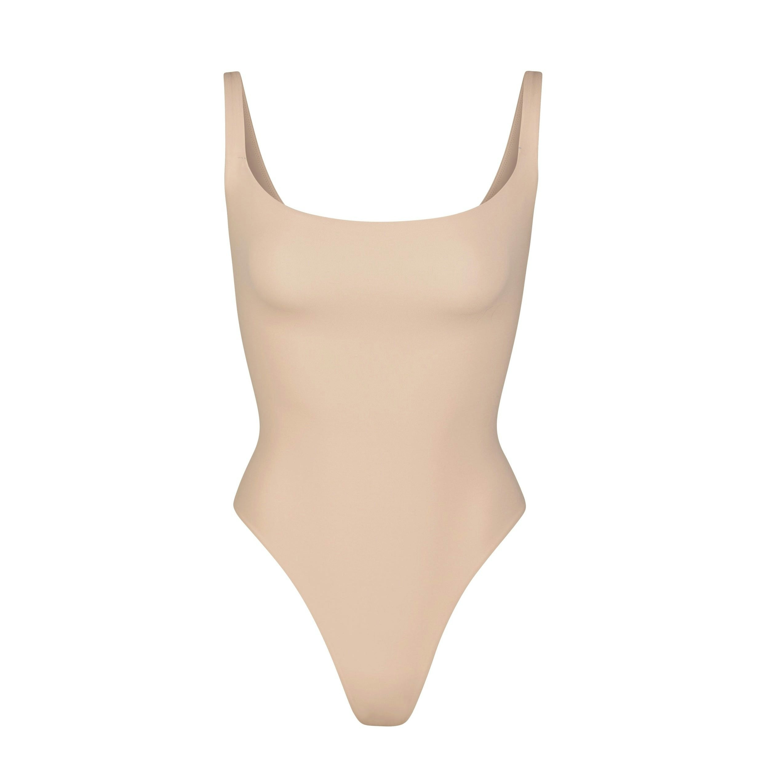 Skims Fits Everybody Square Neck Bodysuit Mica
