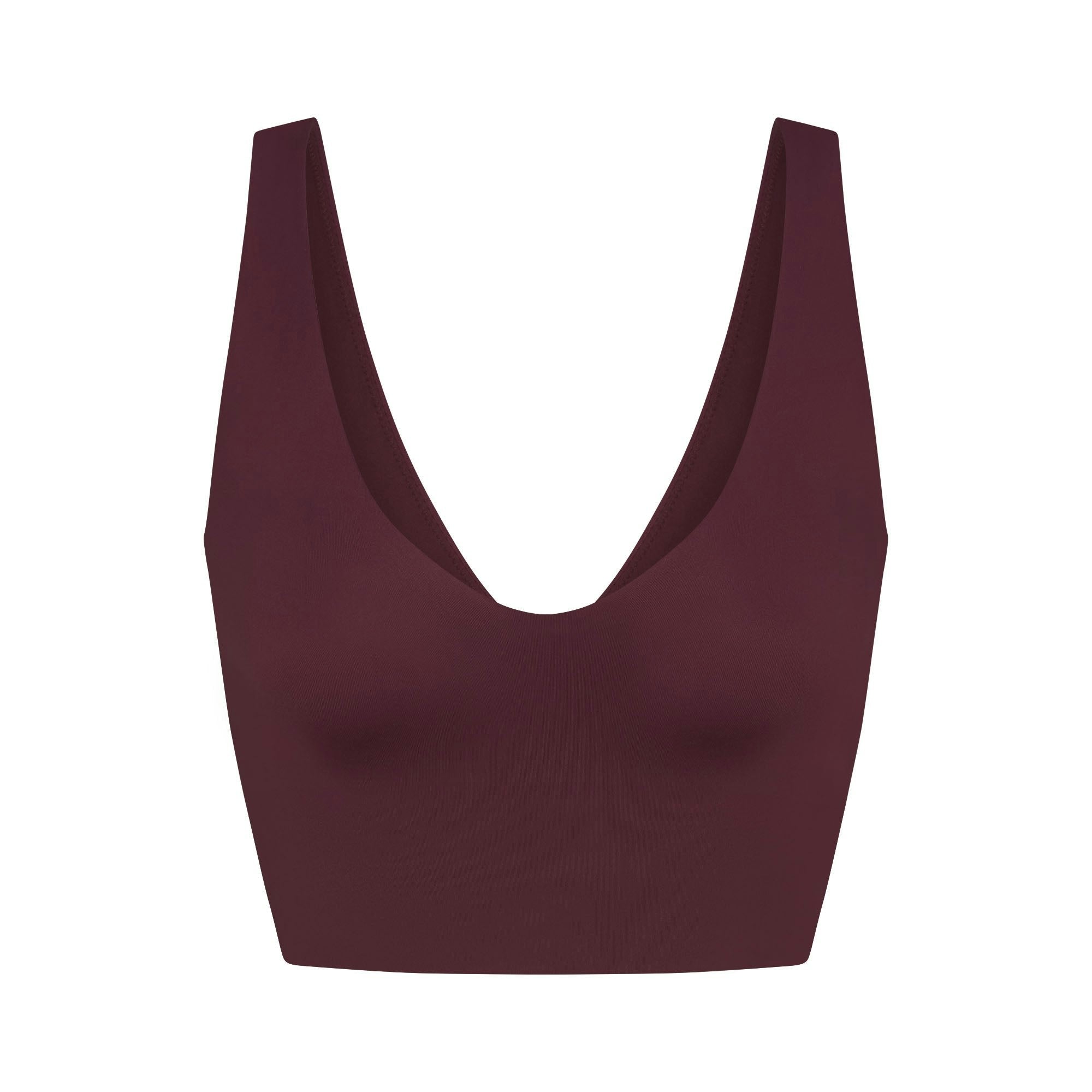 Skims Nikeskims Matte V-Neck Bra Top Currant