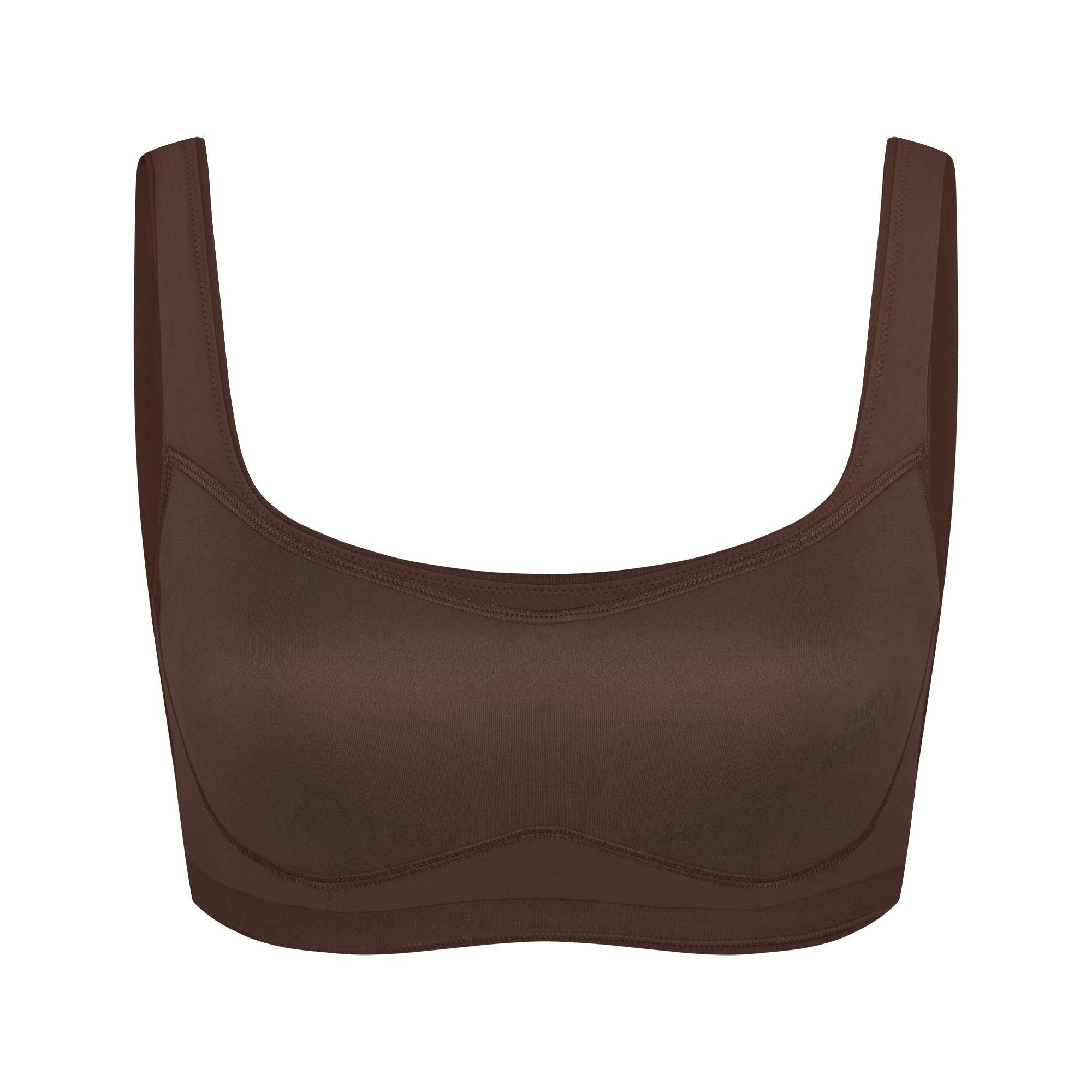 Skims Nikeskims Matte Scoop Neck Bra Dark Sepia