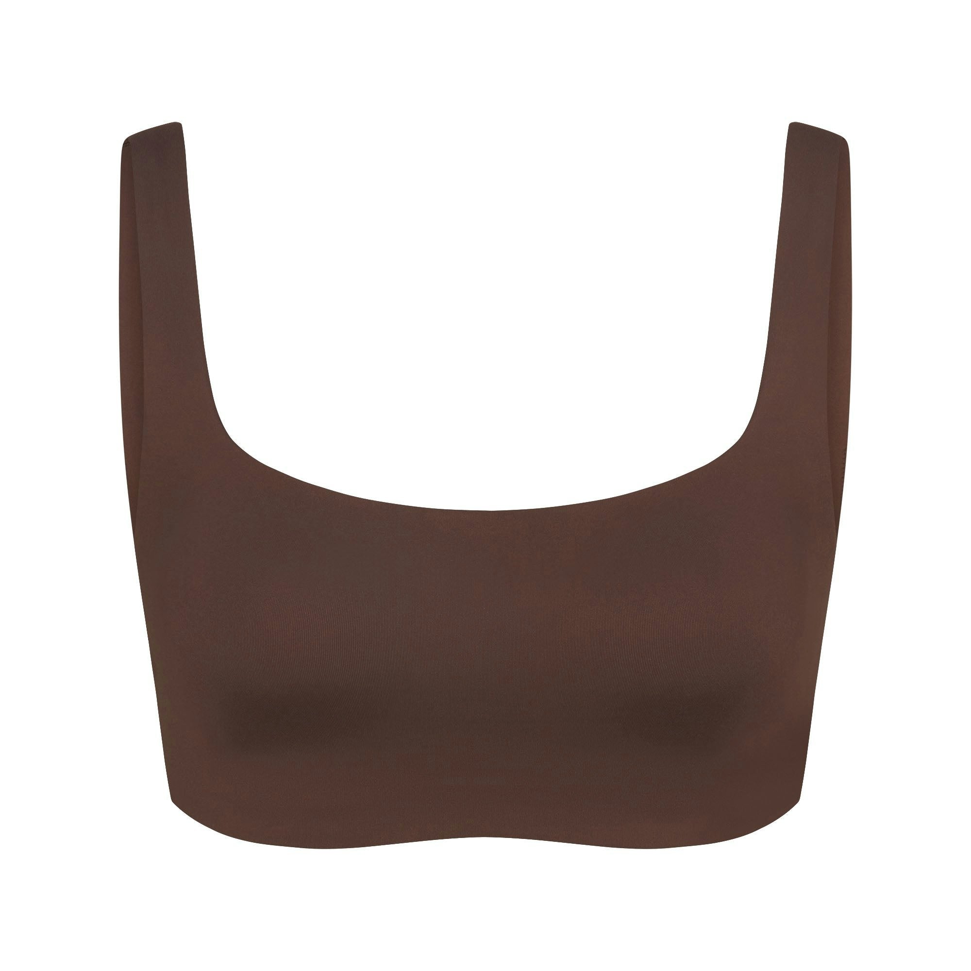 Skims Nikeskims Matte Scoop Neck Bra Dark Sepia
