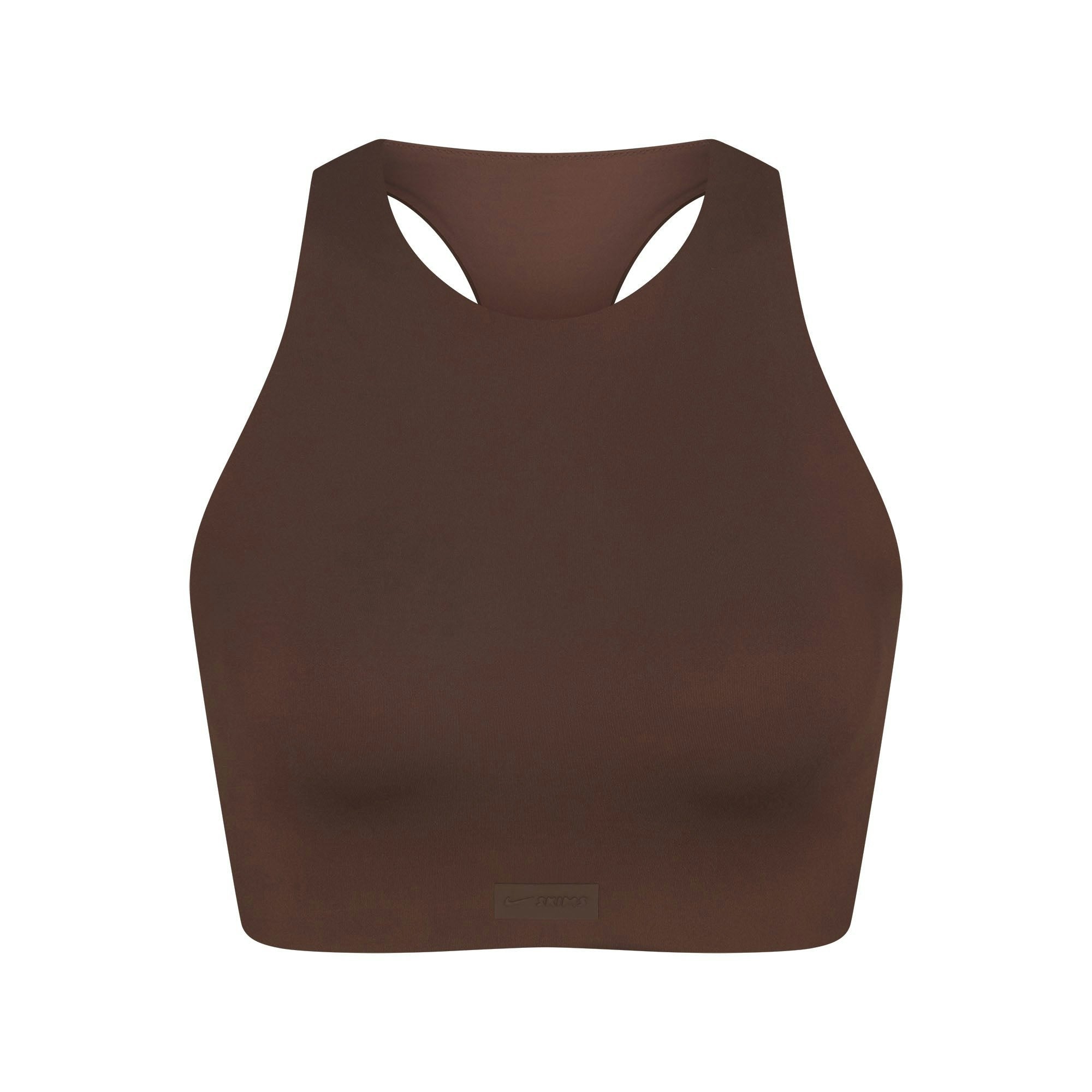 Skims Nikeskims Matte High Neck Bra Dark Sepia