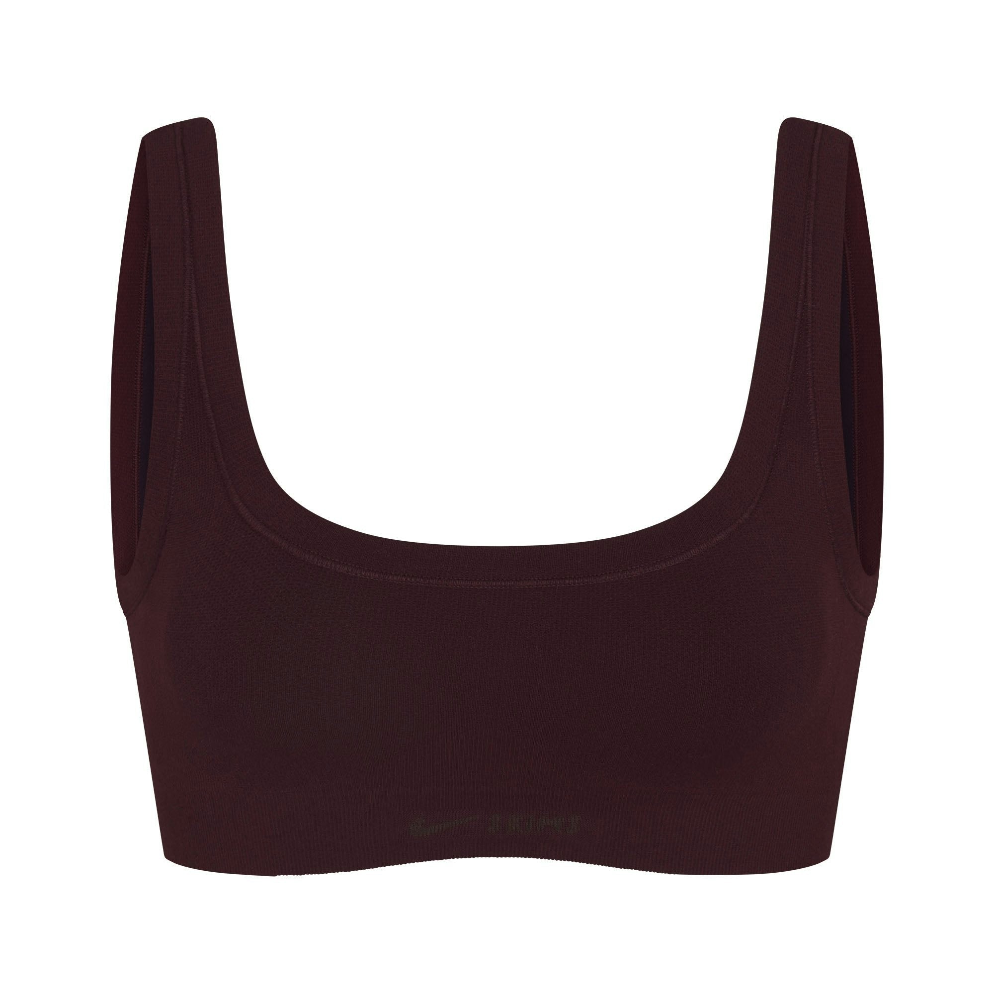 Skims Nikeskims Vintage Seamless Scoop Neck Bra Currant