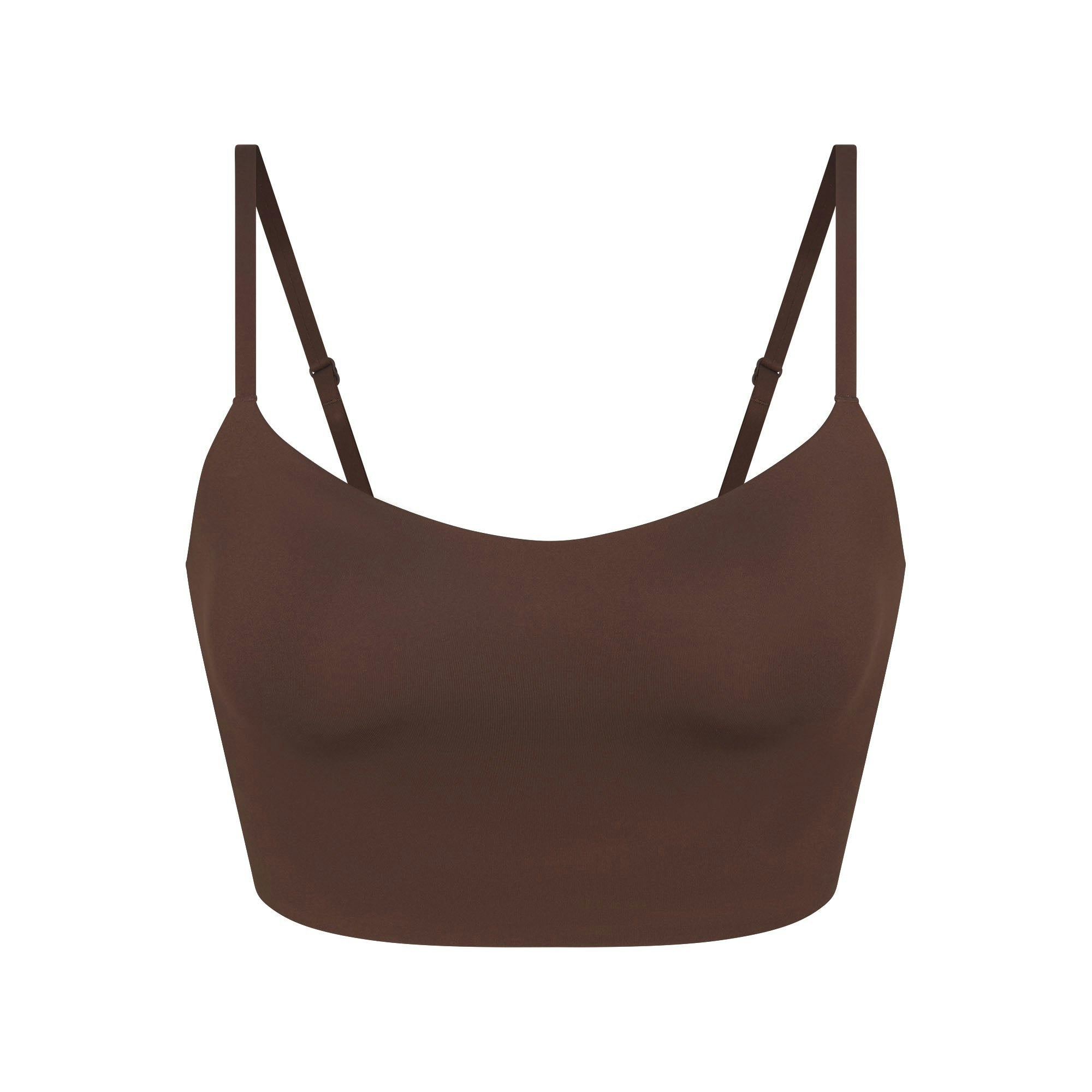 Skims Nikeskims Matte Cami Bra Top Dark Sepia