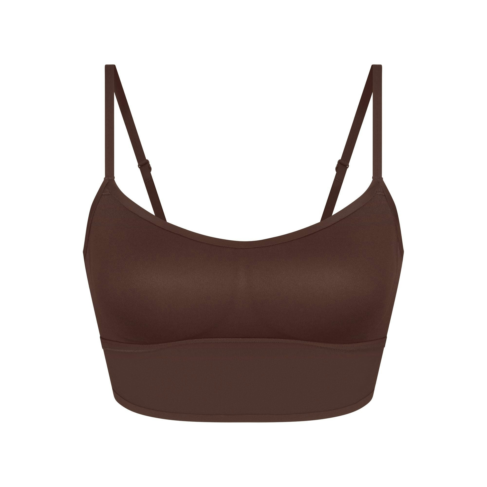 Skims Nikeskims Matte Cami Bra Top Dark Sepia