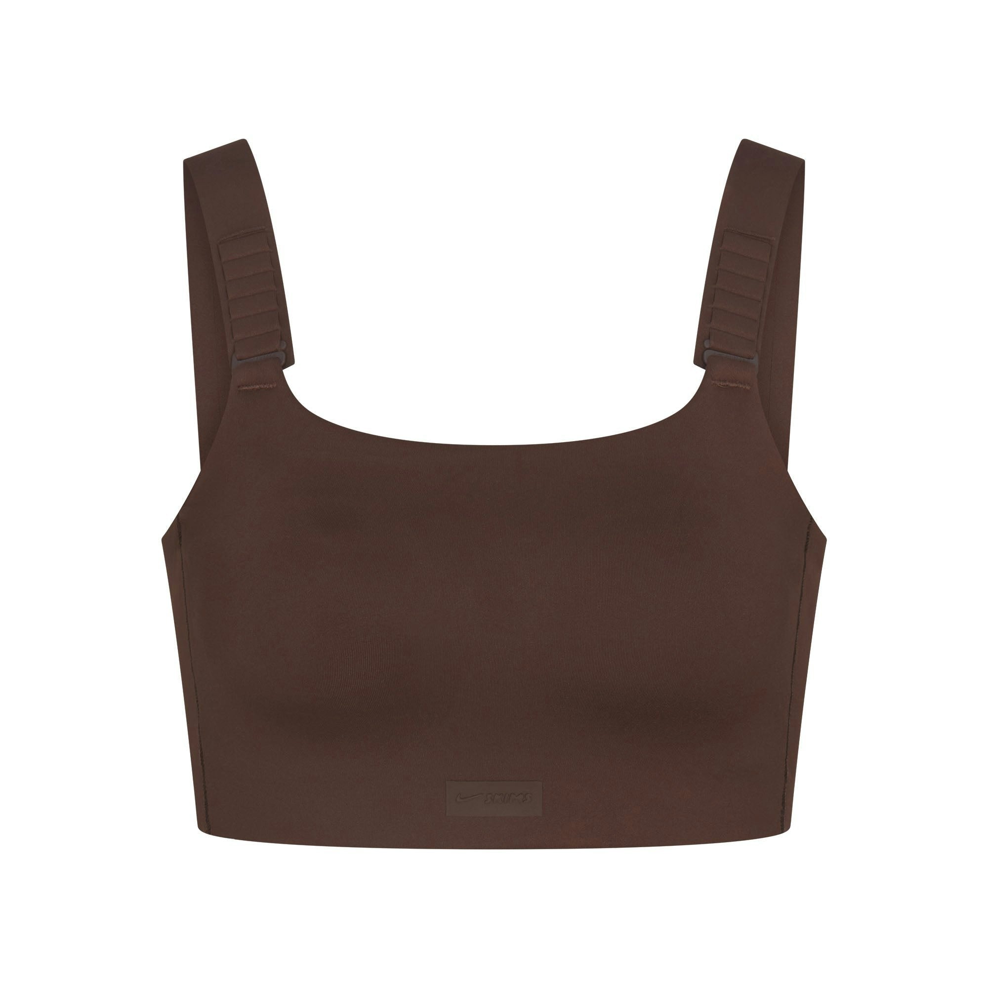 Skims Nikeskims Matte Wide Strap Bra Dark Sepia