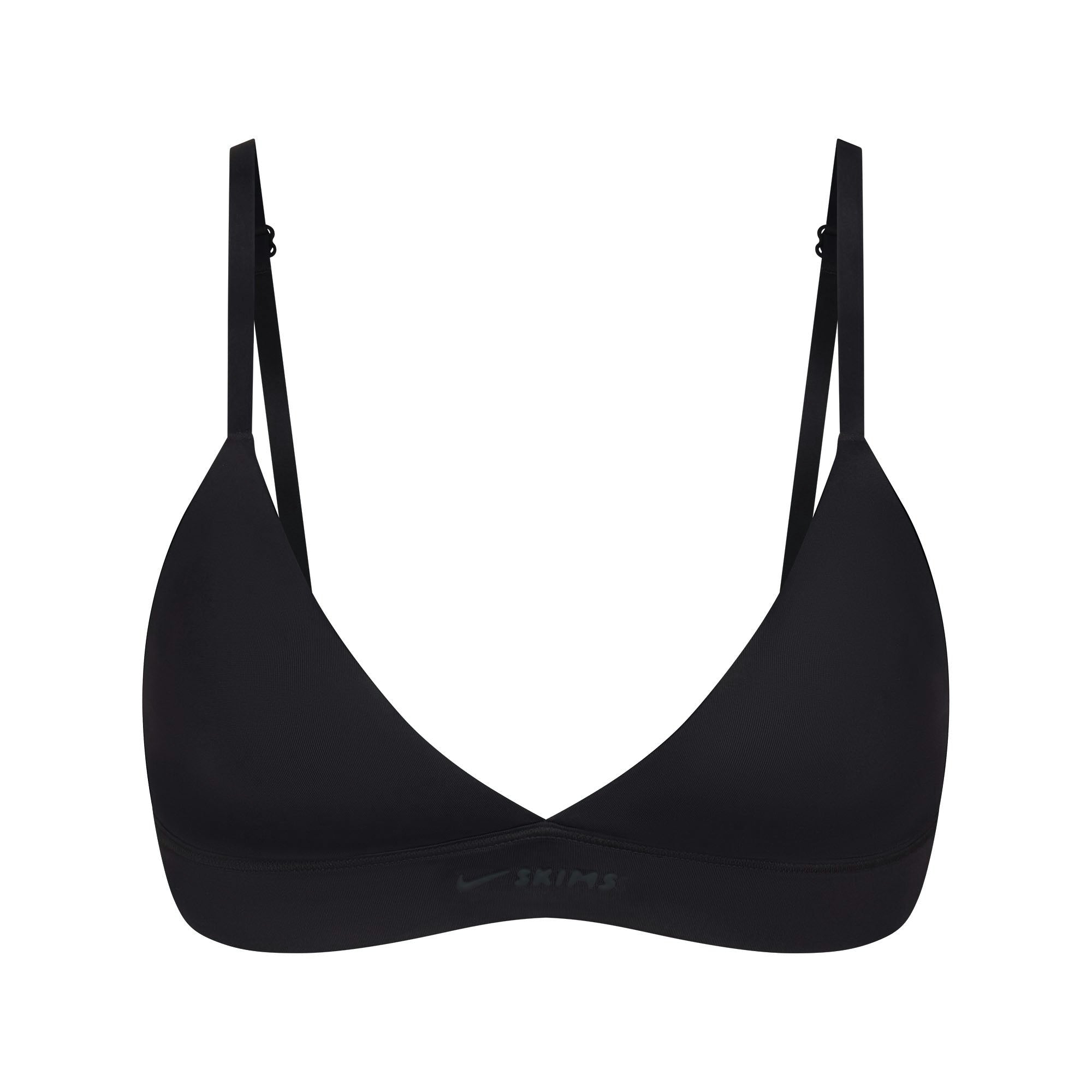 Skims Nikeskims Shine Triangle Bra Obsidian