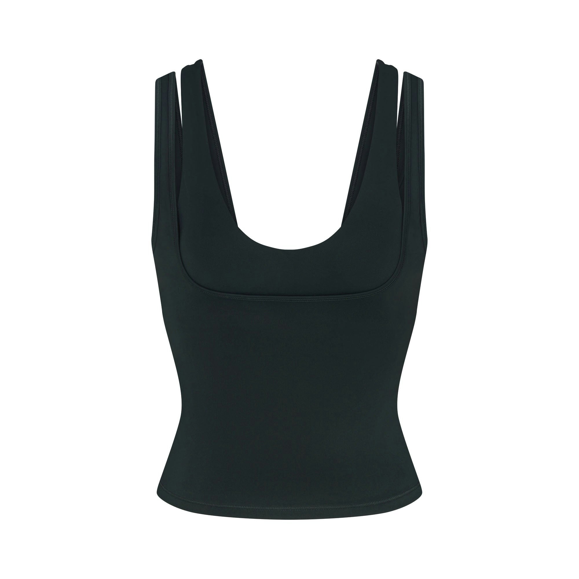 Skims Nikeskims Matte Double Strap Scoop Tank Dark Teal