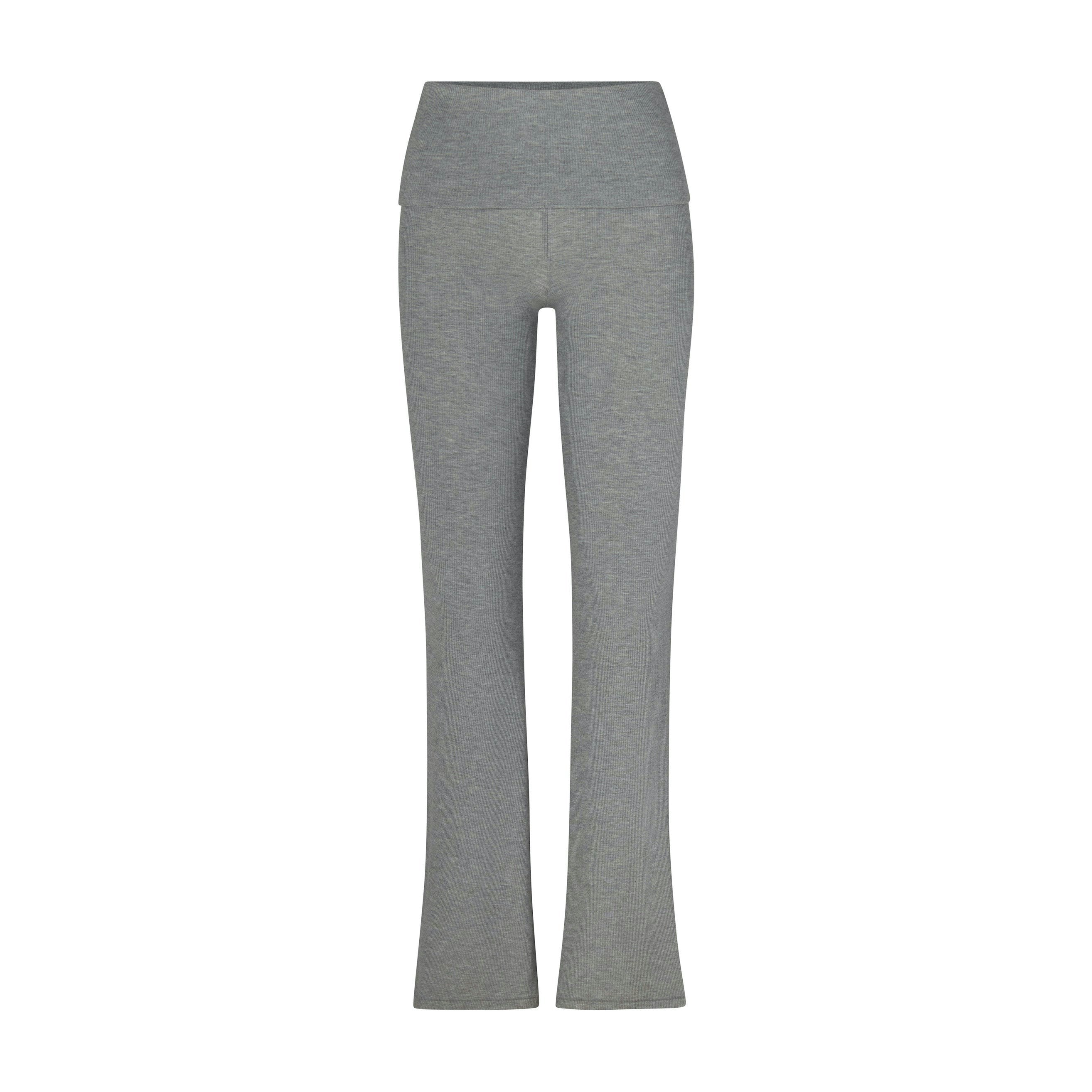 Skims Soft Lounge Foldover Pant Heather Grey