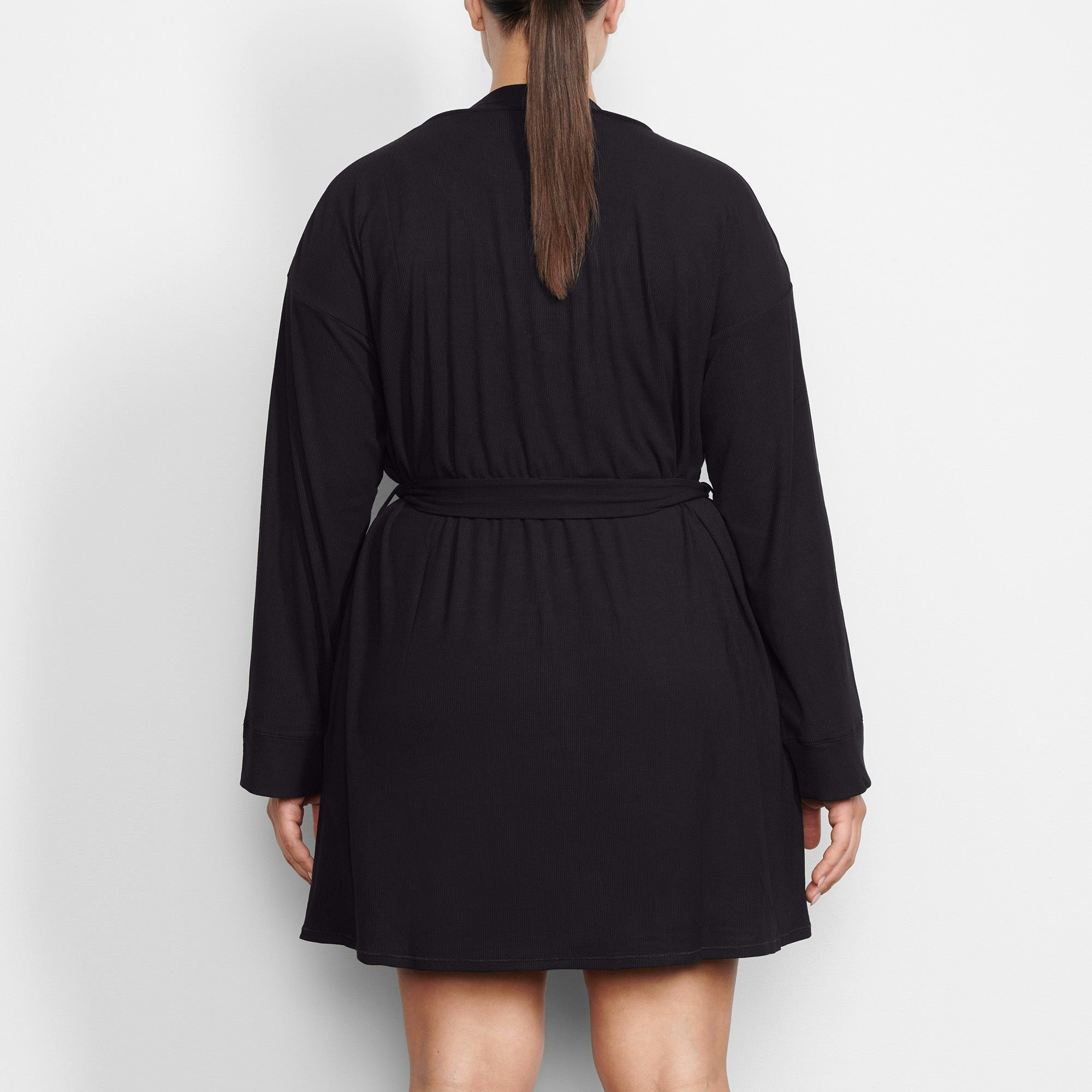 Skims Soft Lounge Robe Onyx