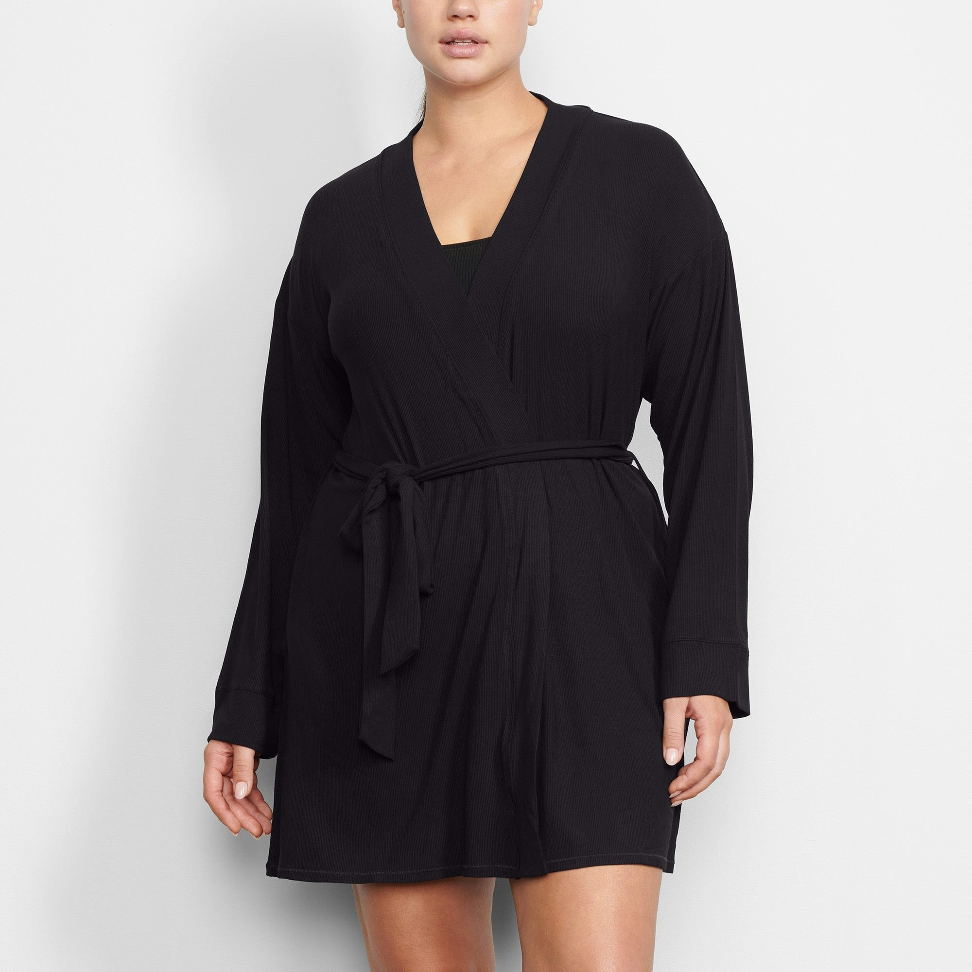 Skims Soft Lounge Robe Onyx