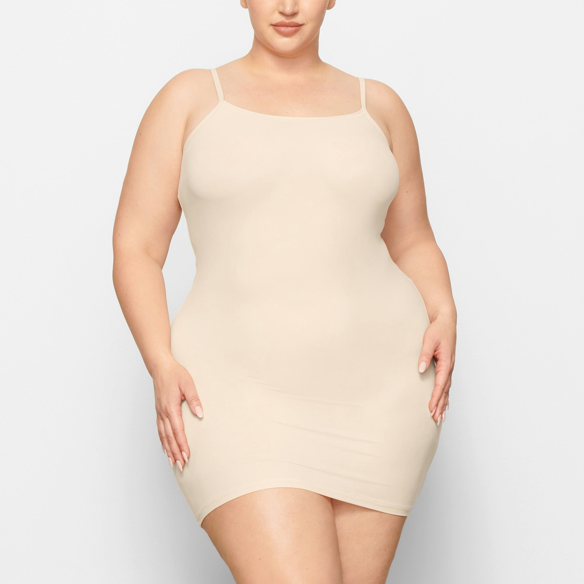 Skims Fits Everybody Slip Dress Sand