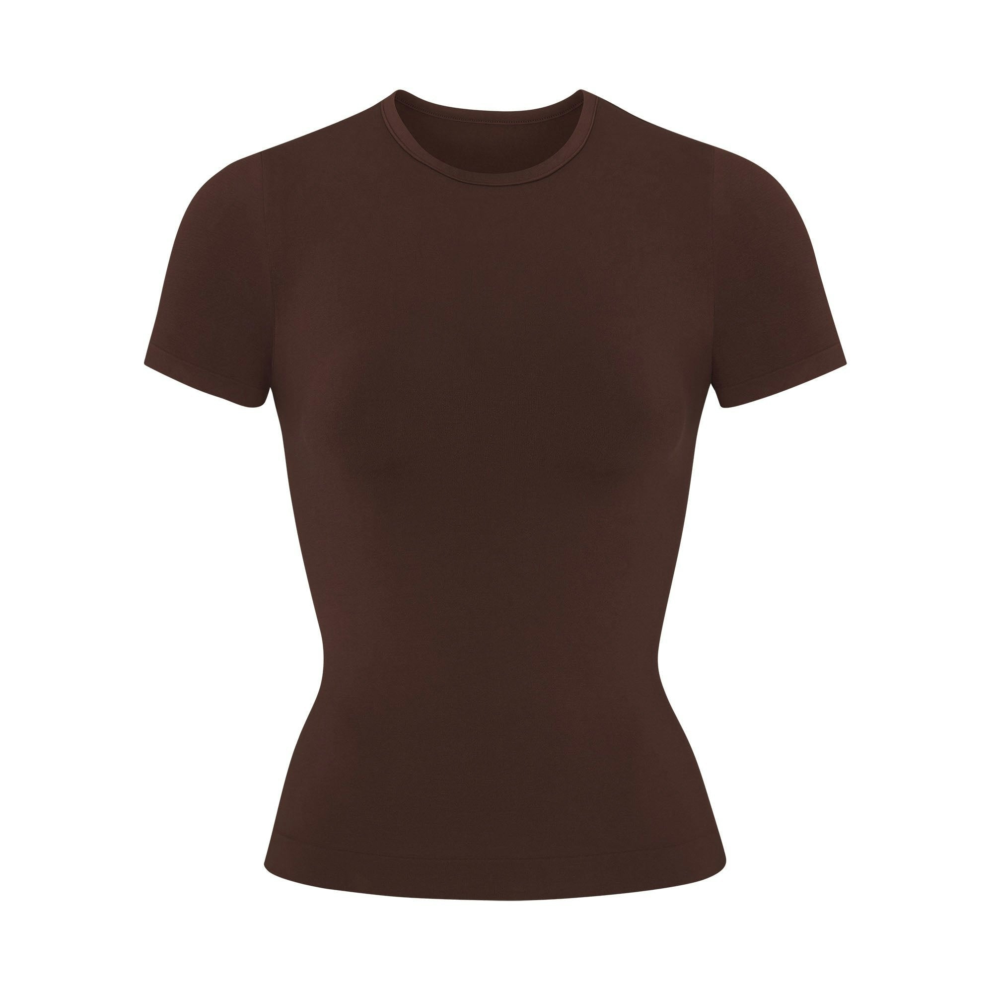 Skims Soft Smoothing Seamless T-Shirt Cocoa