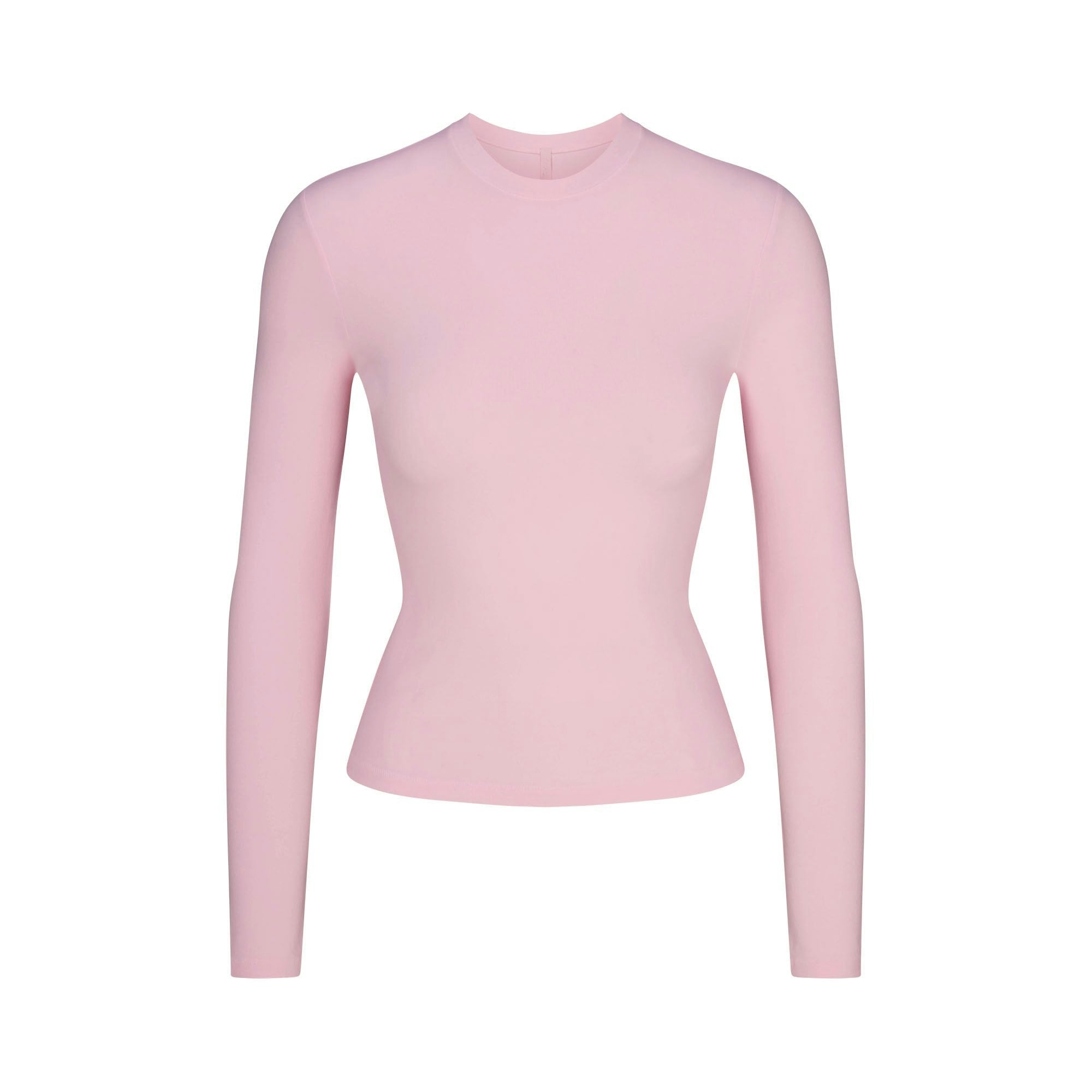Skims Cotton Jersey Long Sleeve T-Shirt Cherry Blossom
