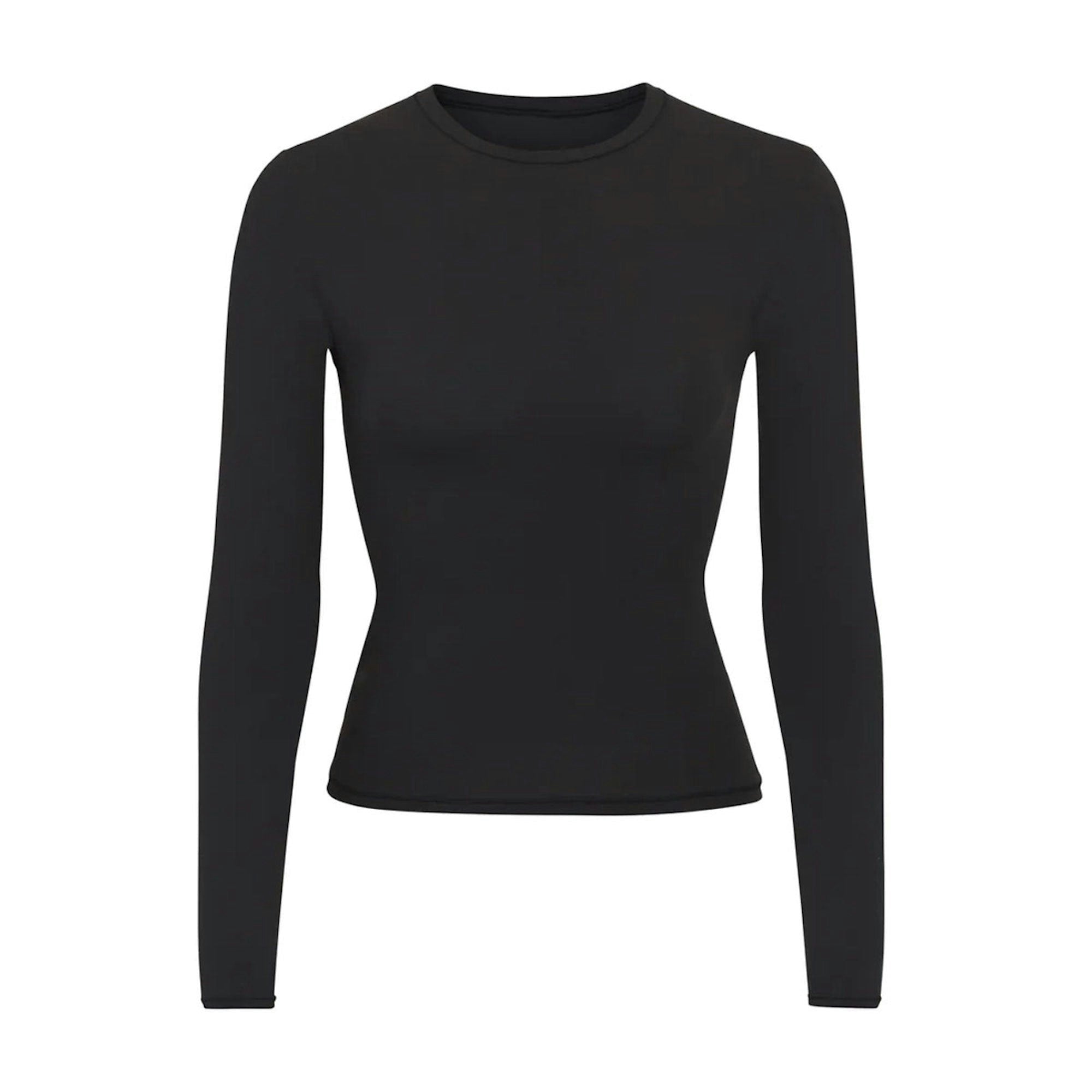 Skims Fits Everybody Long Sleeve T-Shirt Onyx