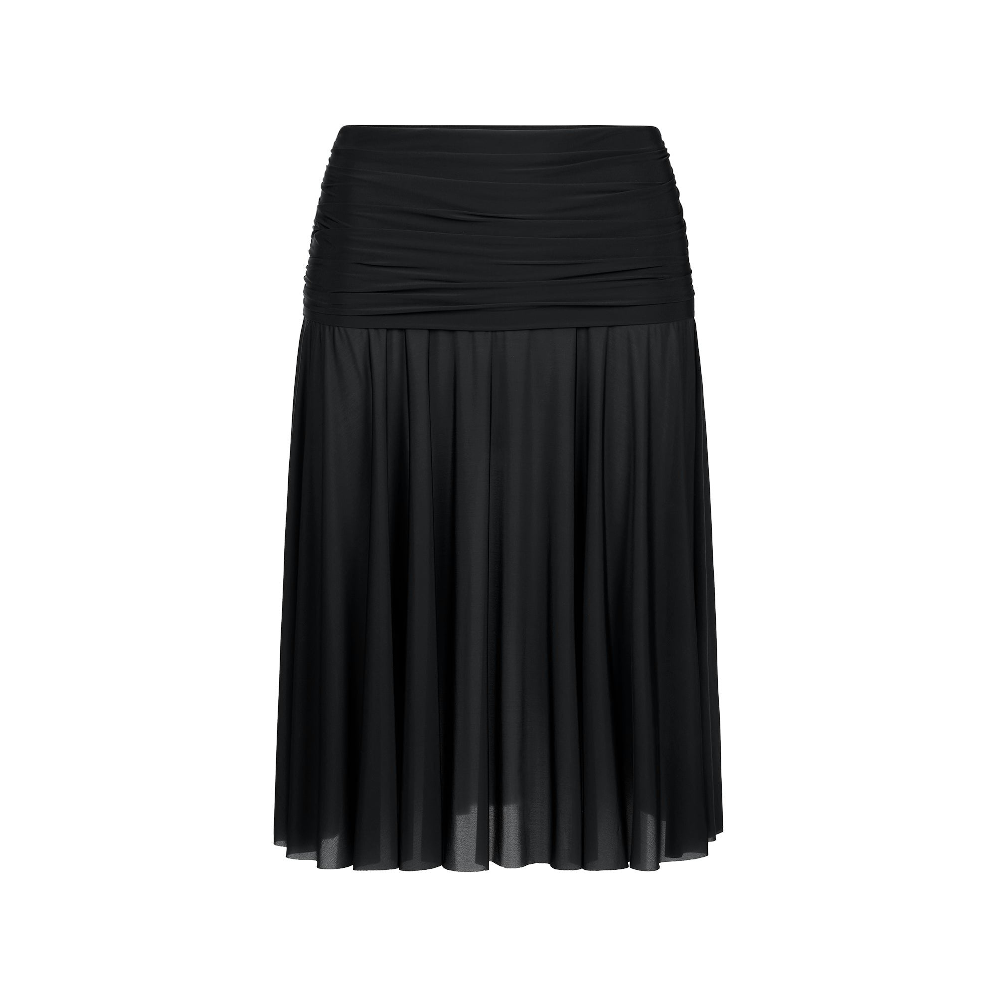 MILKY SHEER MIDI SKIRT