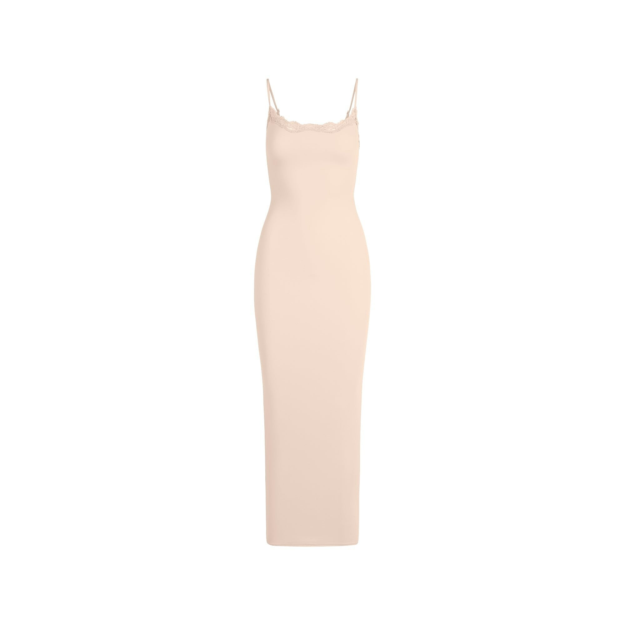 Skims Fits Everybody Lace Long Slip Dress Primrose
