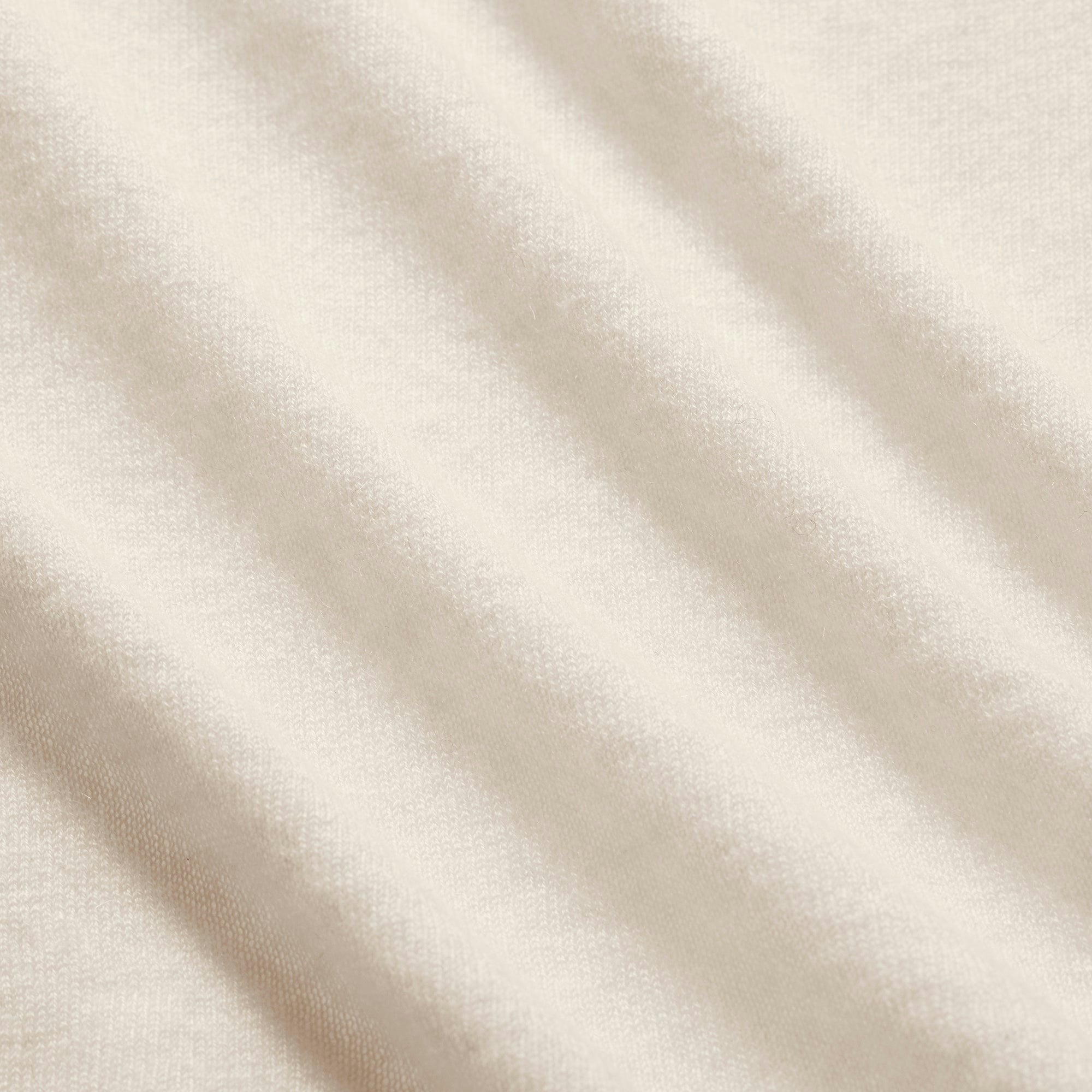 Skims Featherweight Cashmere Long Sleeve Top Egret